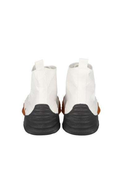 Tenis bota suela chunky BLANCO