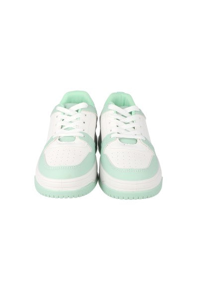 TENIS CASUAL CONTRASTES DE TONO MENTA