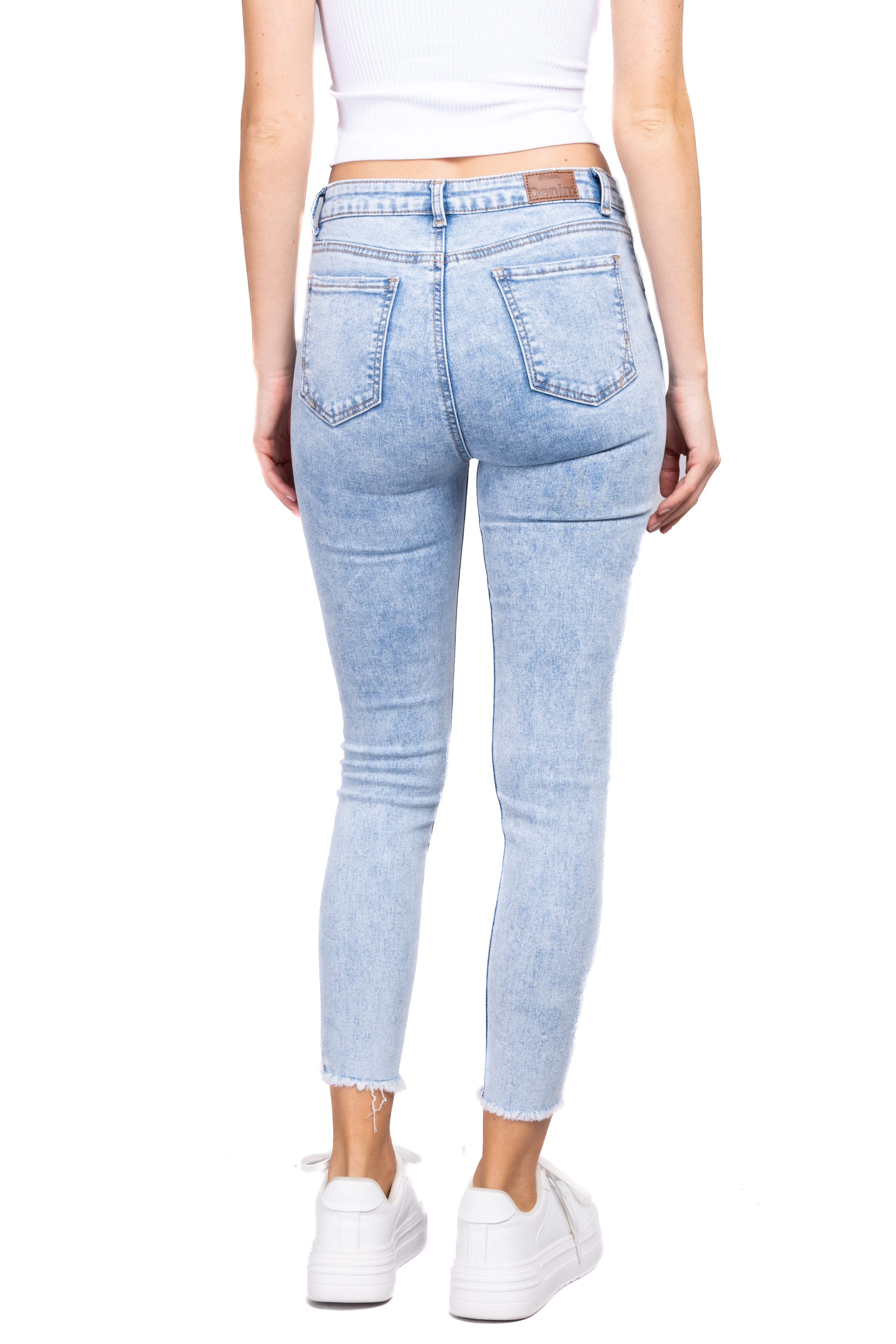 Jeans skinny con corte en tobillo ACID LIGHT