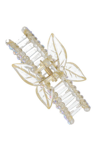 Transparent bright butterfly clamp GOLD