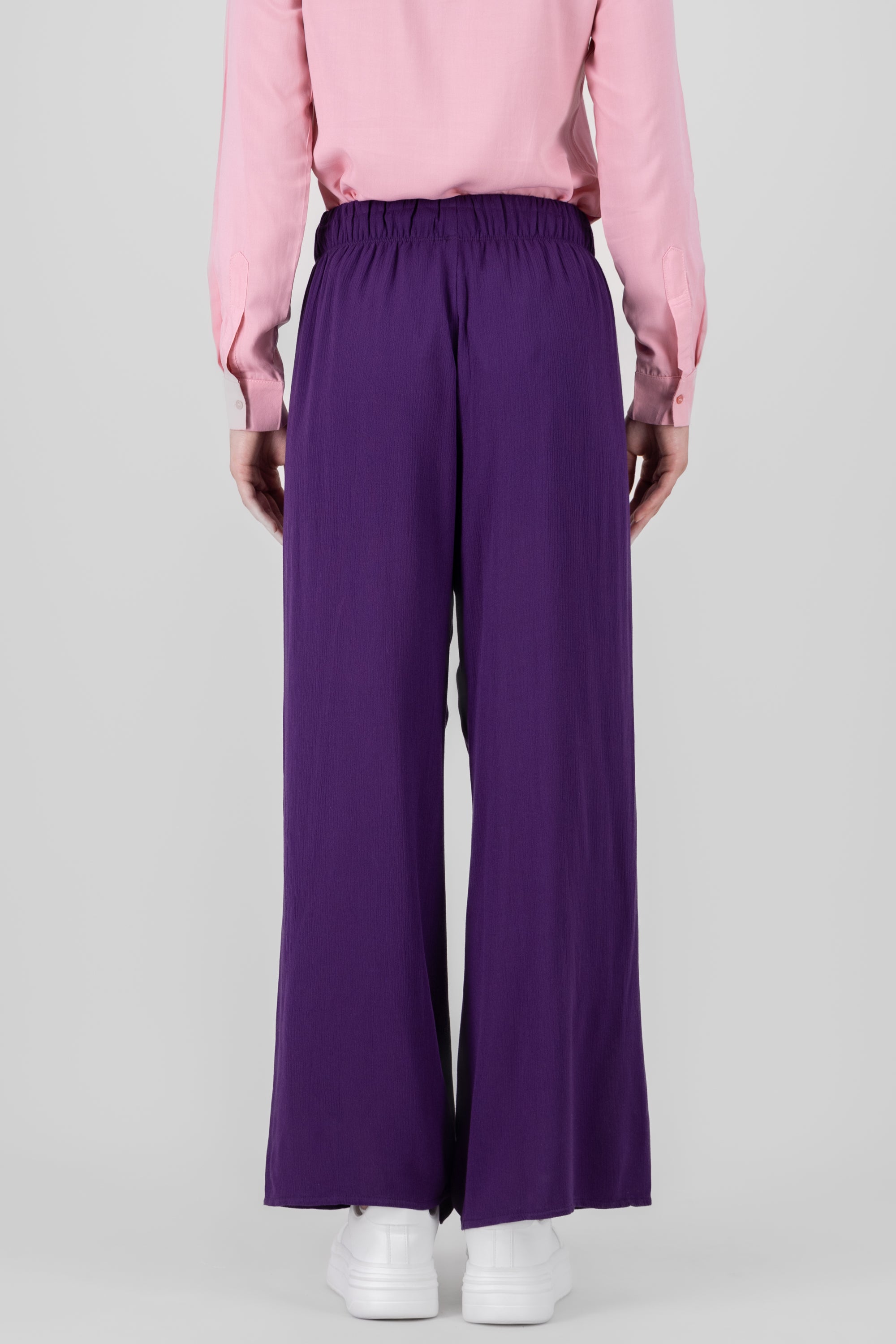 Pantalón Wide Leg Cintura Elástico UVA