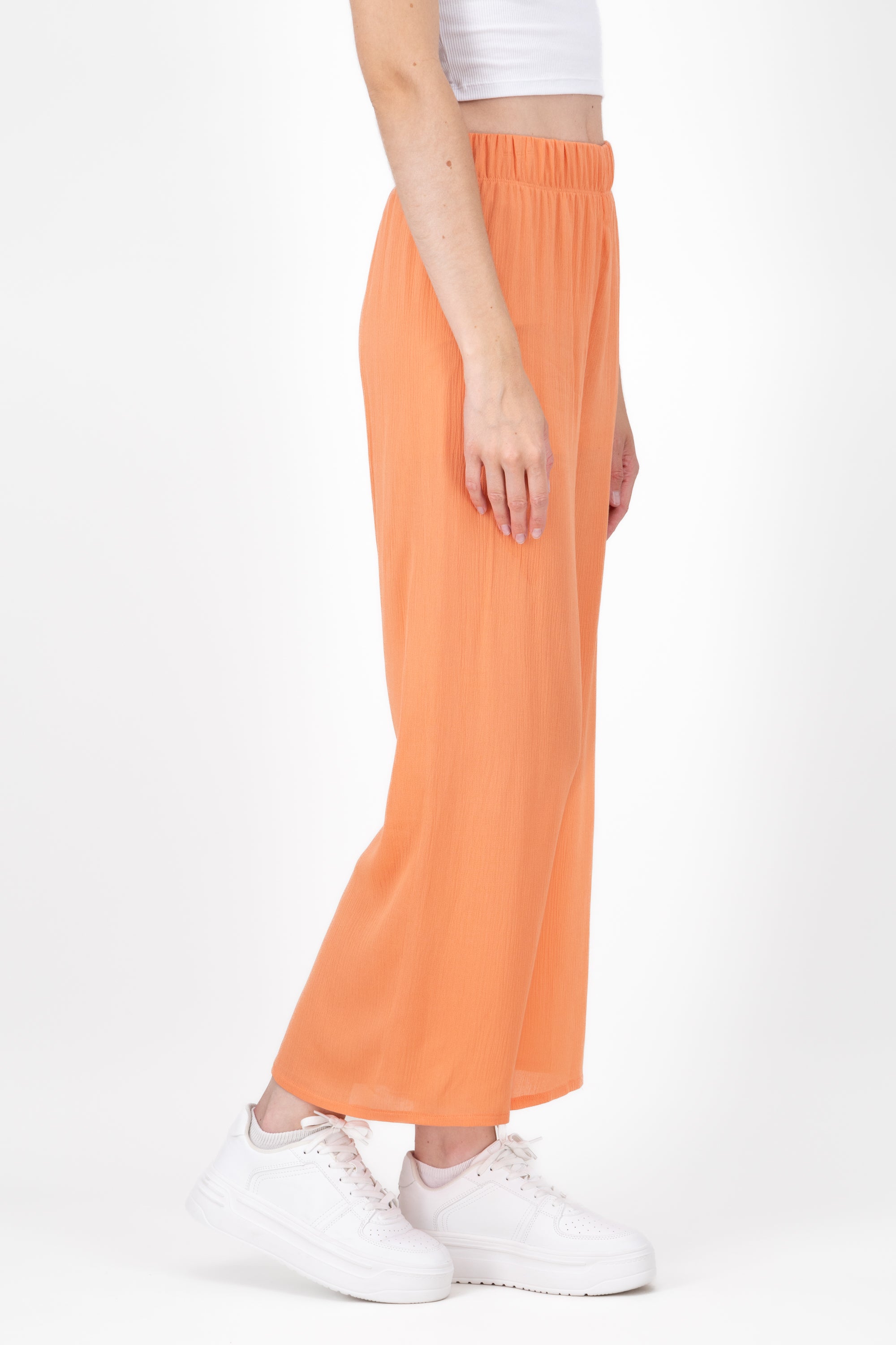 Pantalón Wide Leg Cintura Elástico CORAL