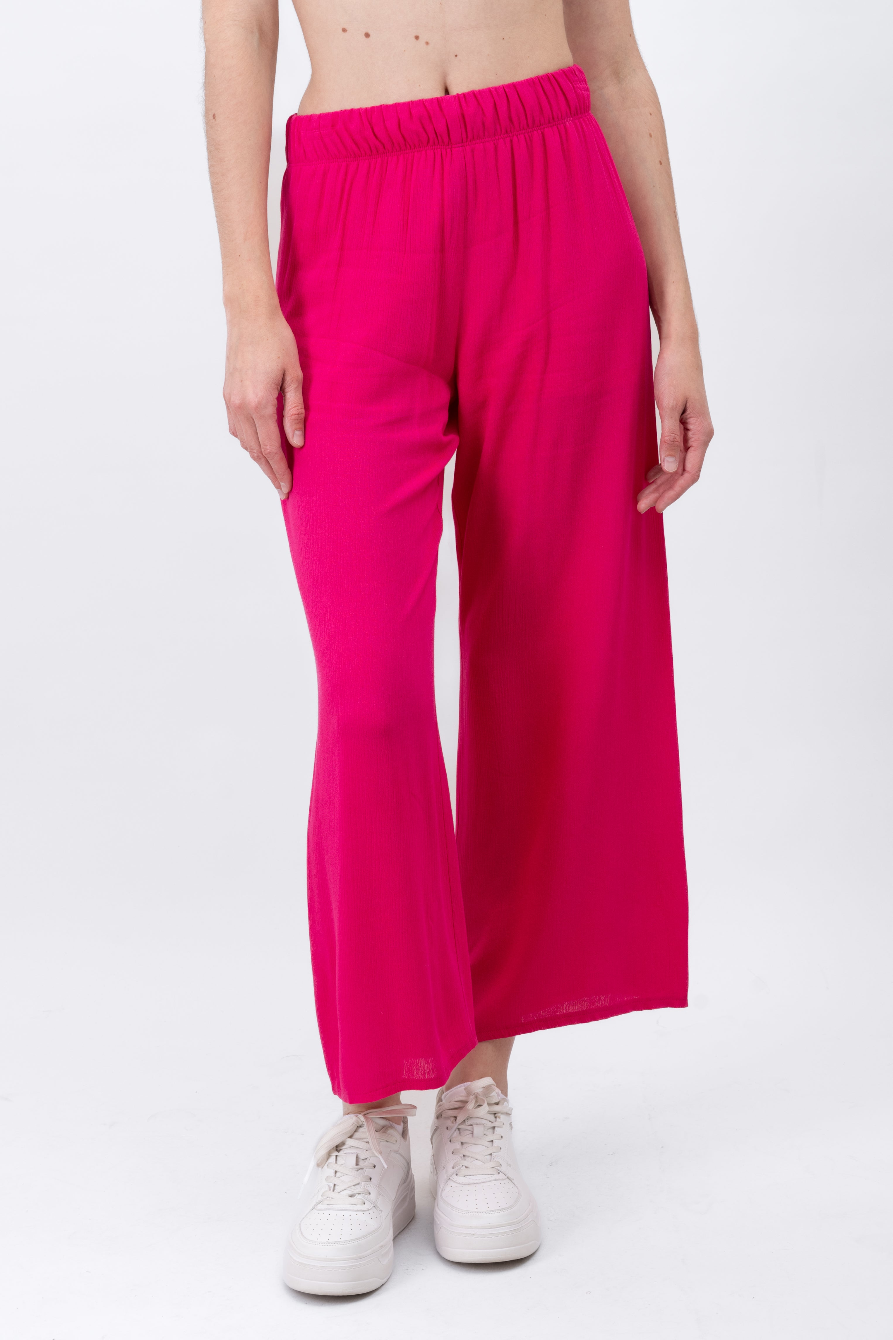 Pantalón Wide Leg Cintura Elástico FIUSHA