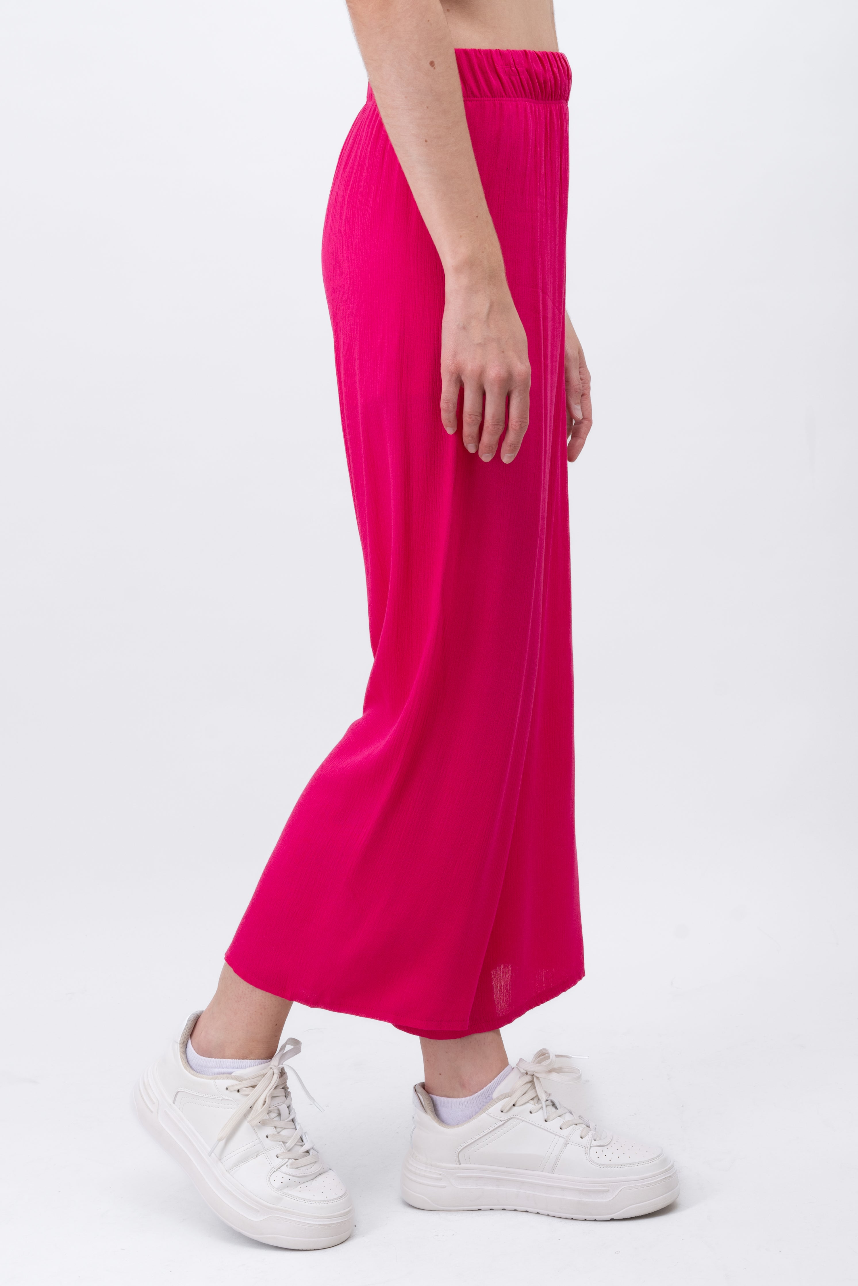 Pantalón Wide Leg Cintura Elástico FIUSHA