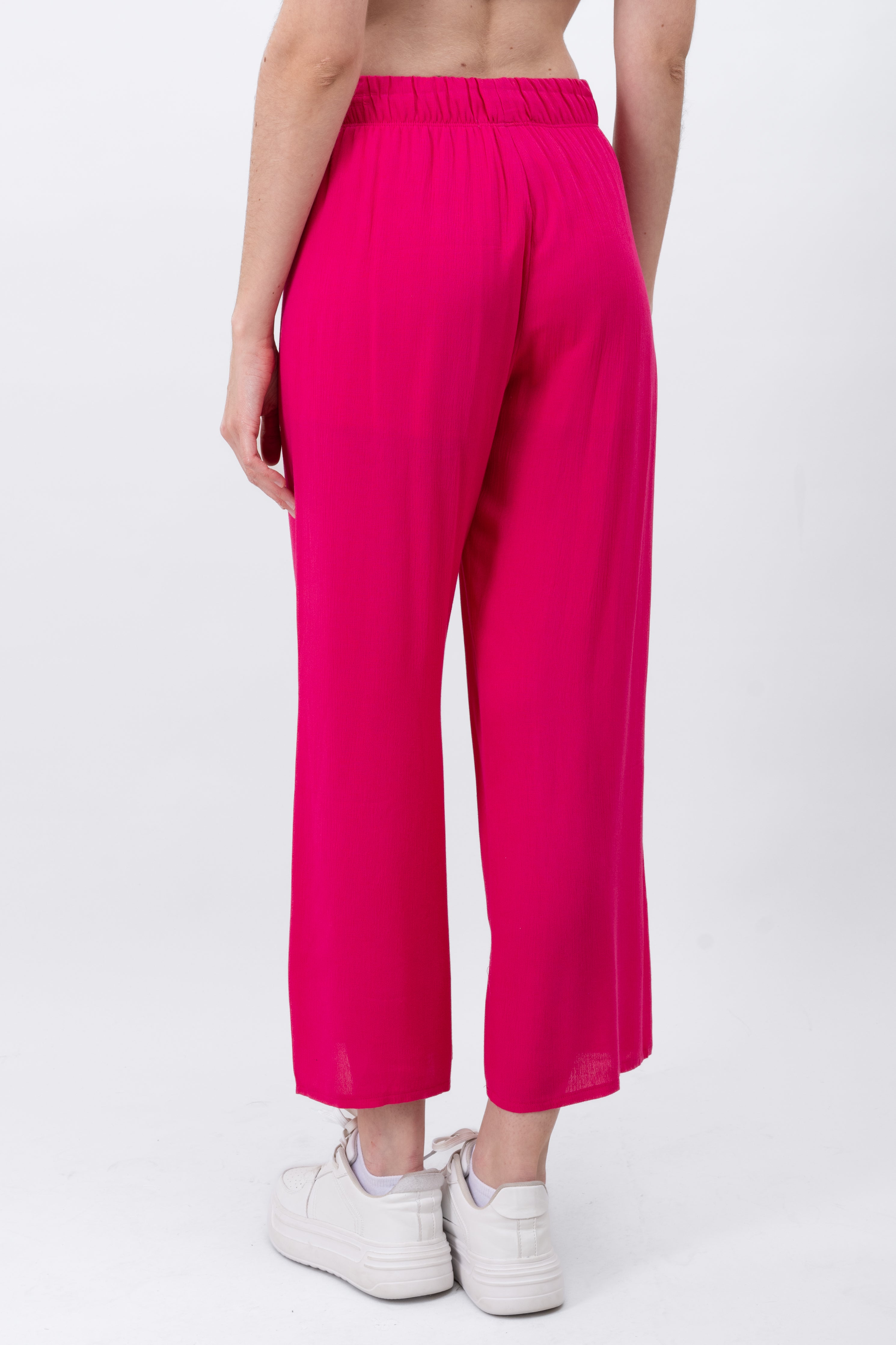 Pantalón Wide Leg Cintura Elástico FIUSHA