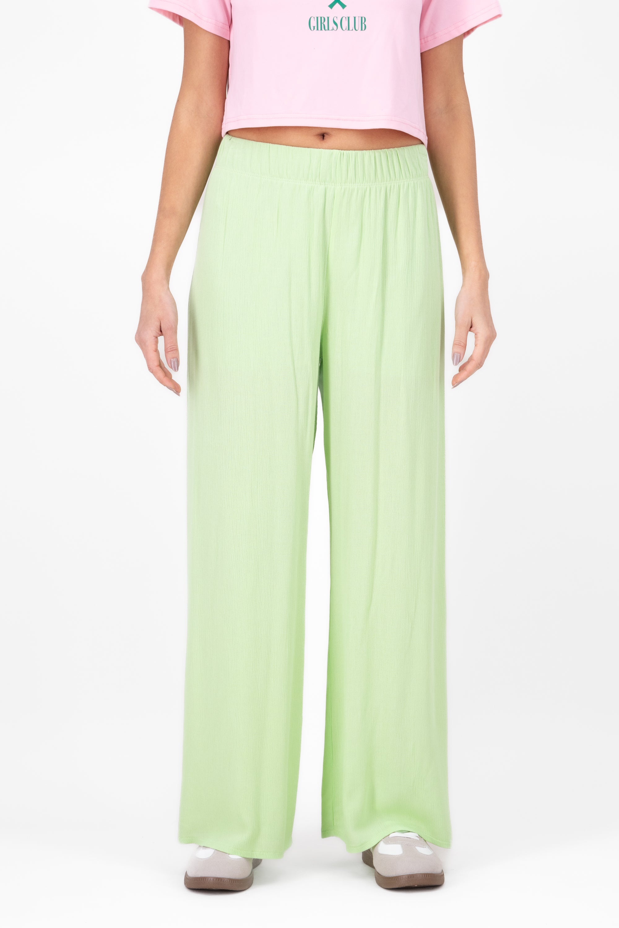 Pantalón Wide Leg Cintura Elástico MENTA