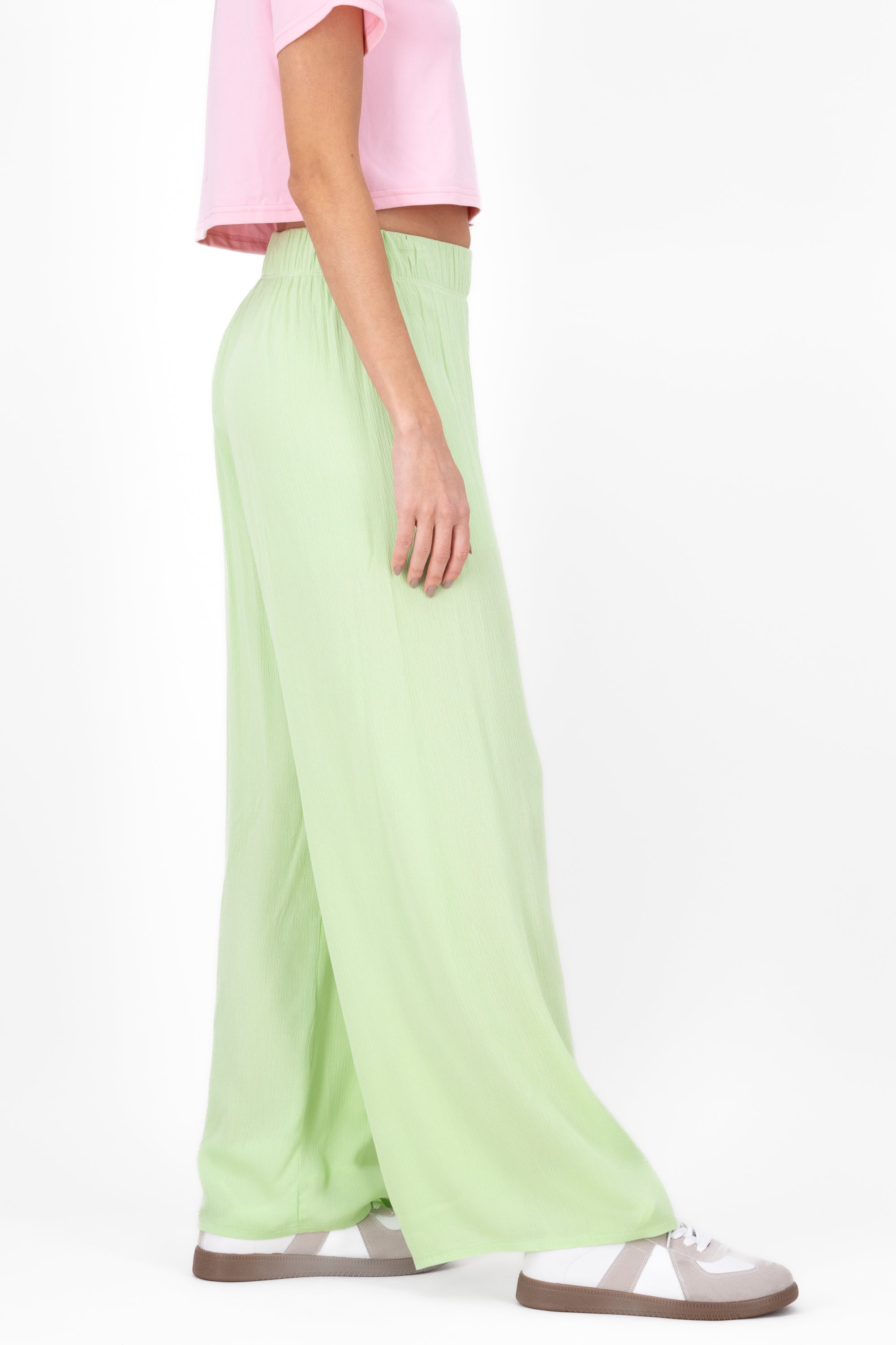 Pantalón Wide Leg Cintura Elástico MENTA