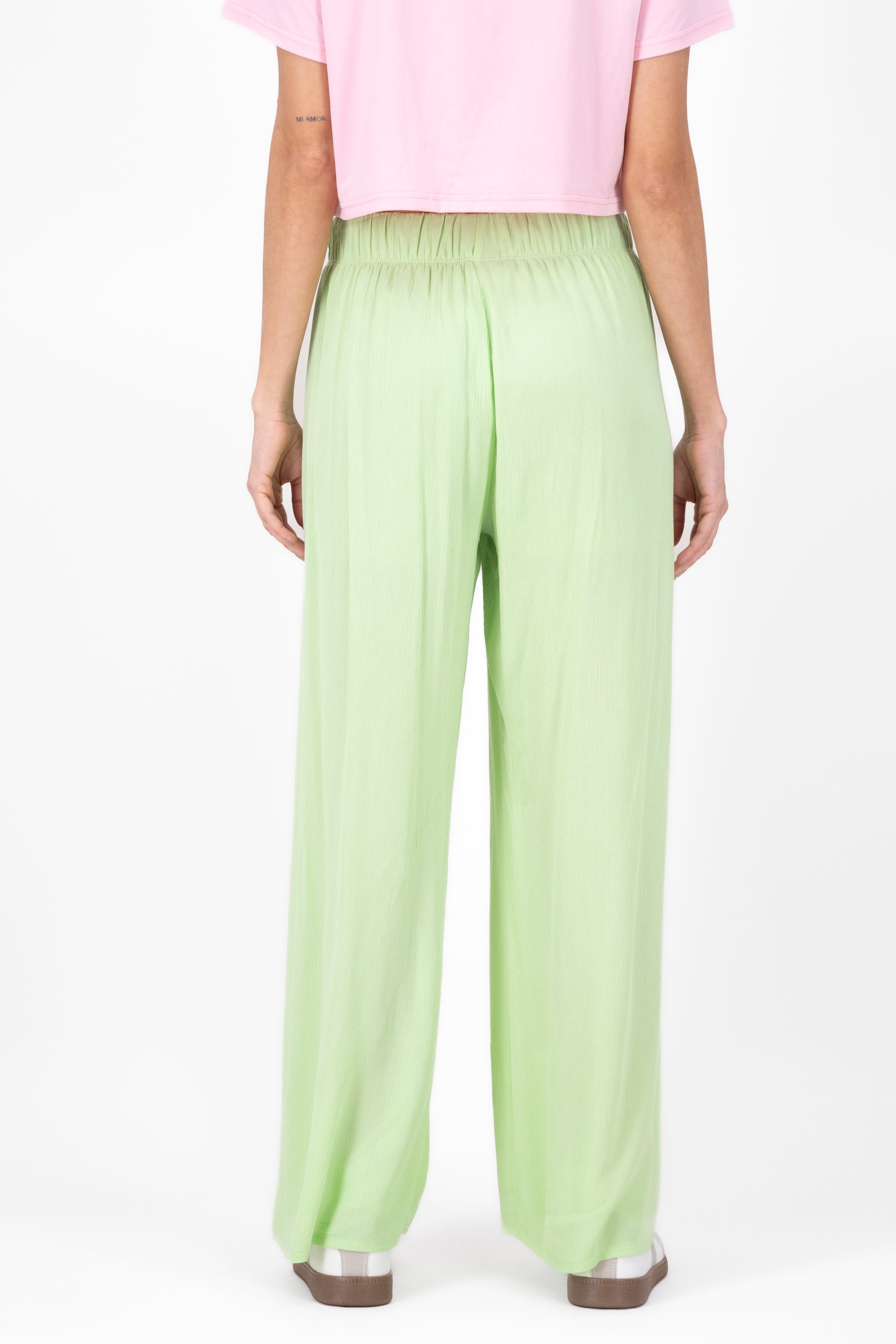 Pantalón Wide Leg Cintura Elástico MENTA