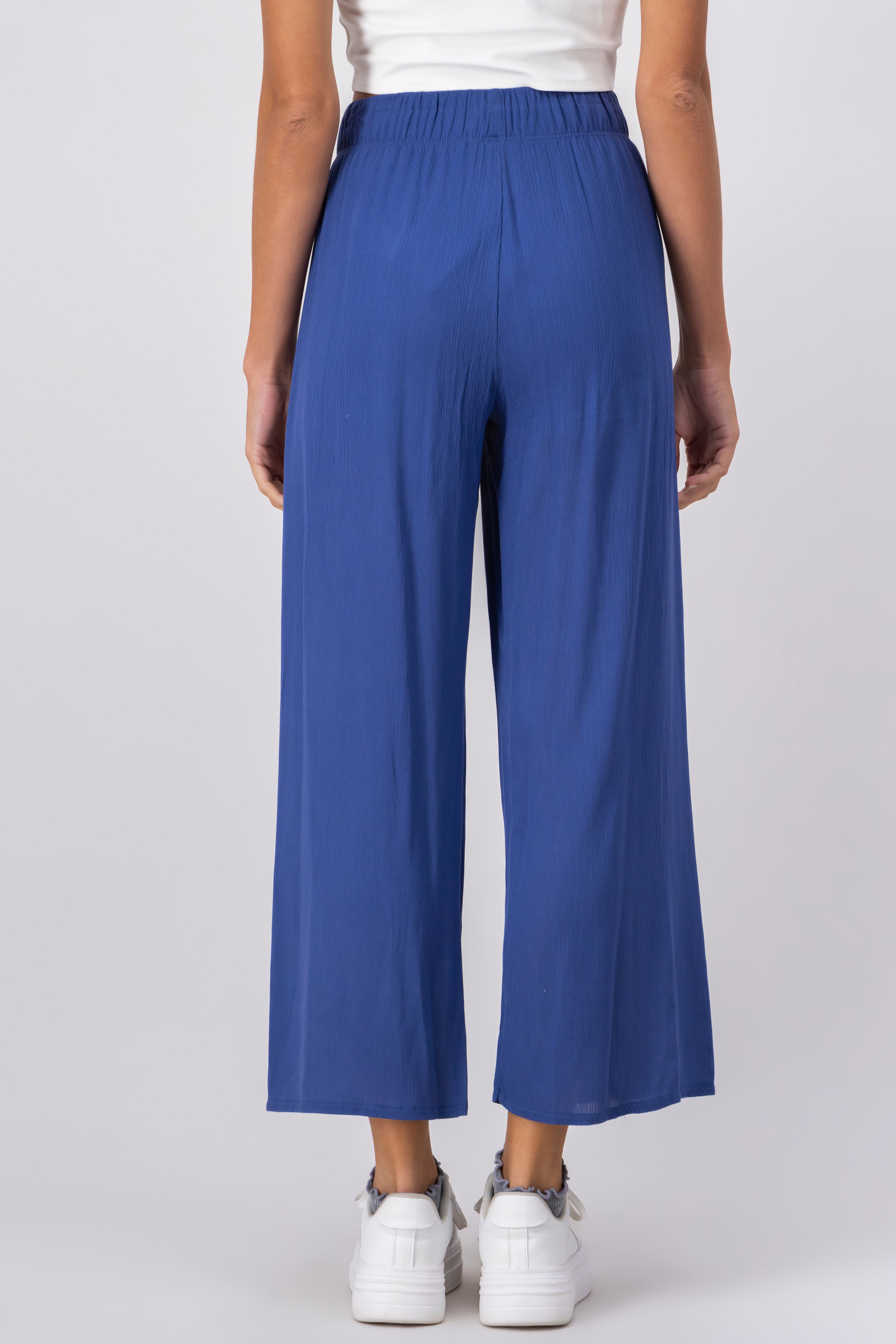 Pantalón Wide Leg Cintura Elástico INDIGO