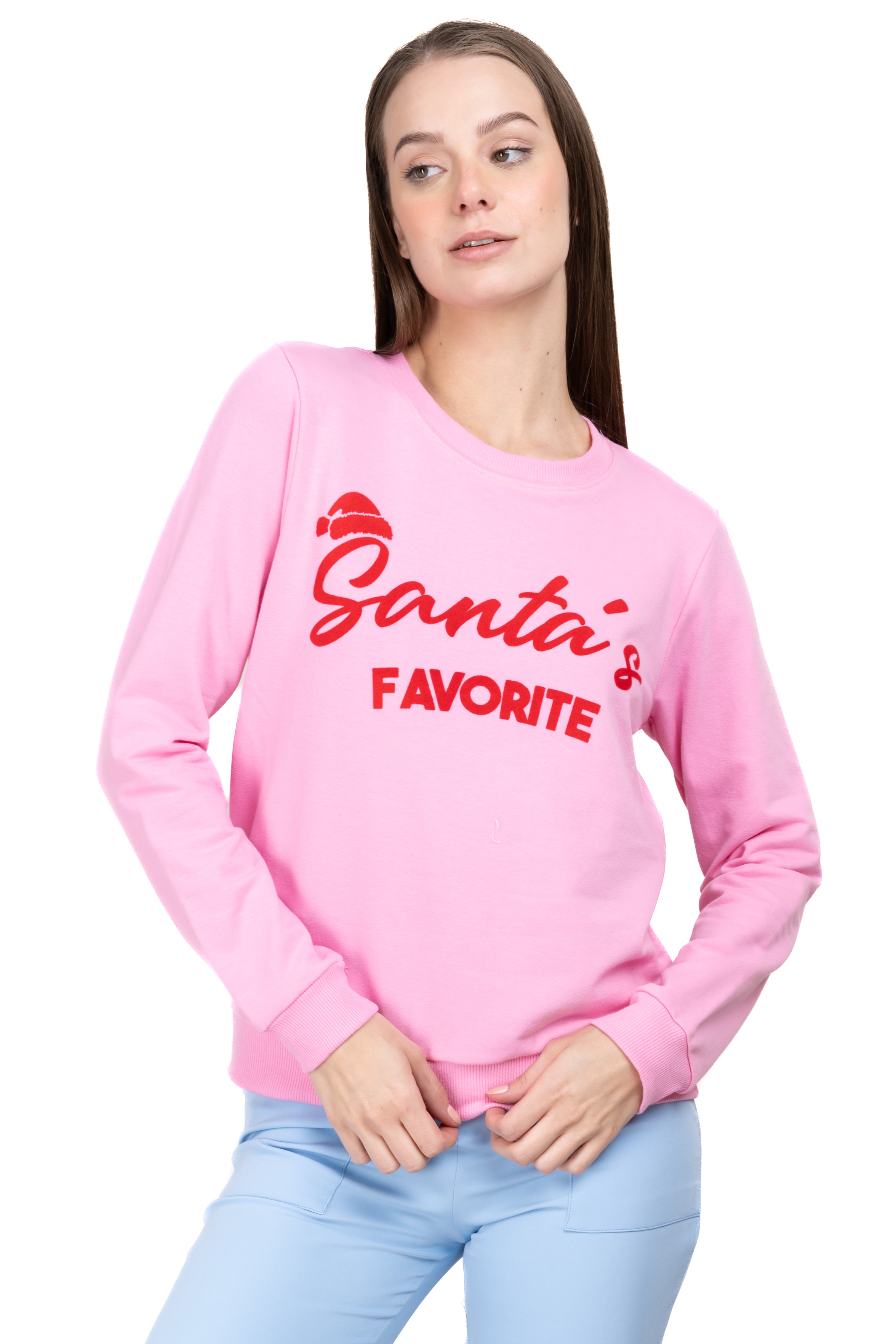 Sudadera Santa's Favorite ROSA COMBO