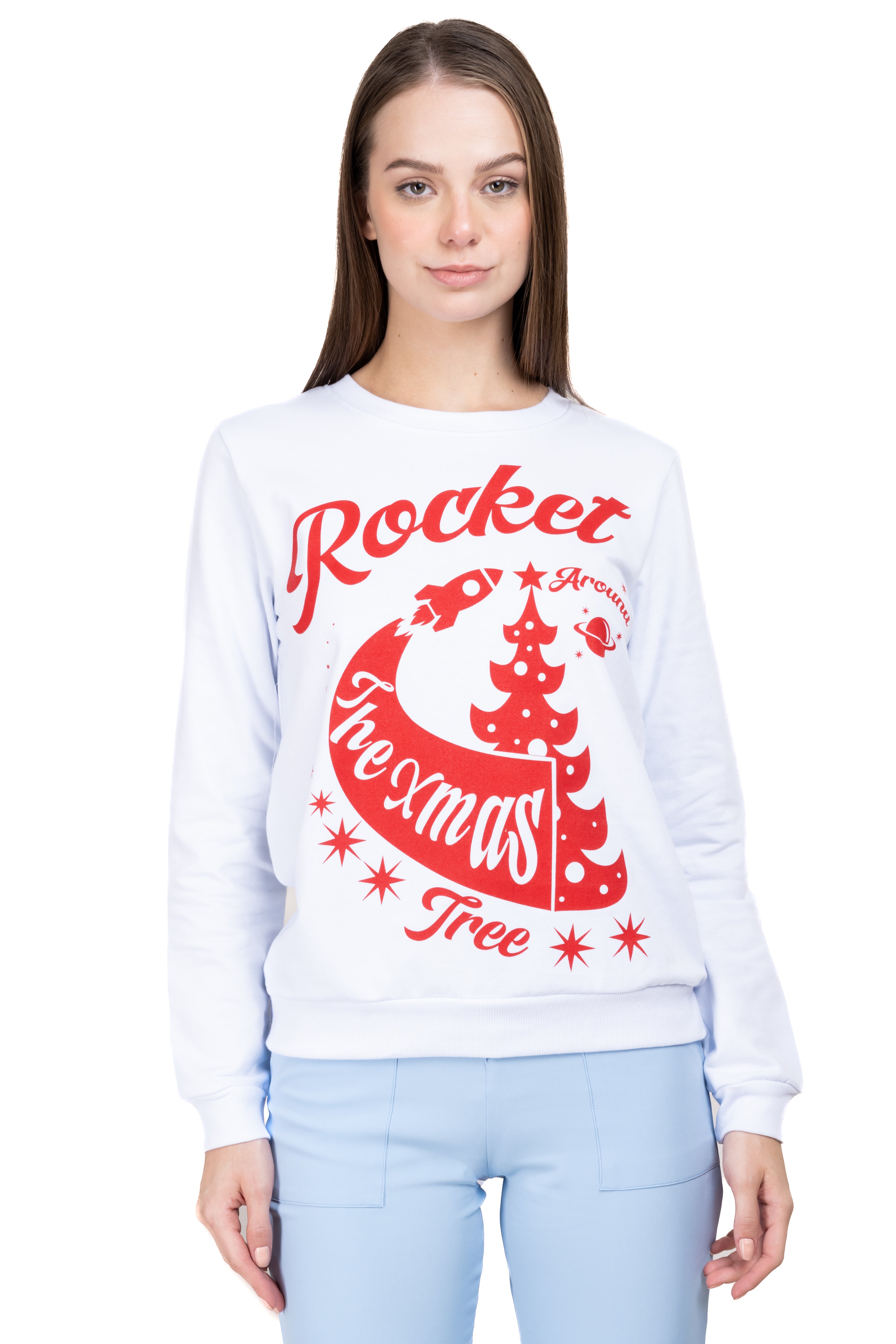 Sudadera Rocket Christmas BLANCO COMBO