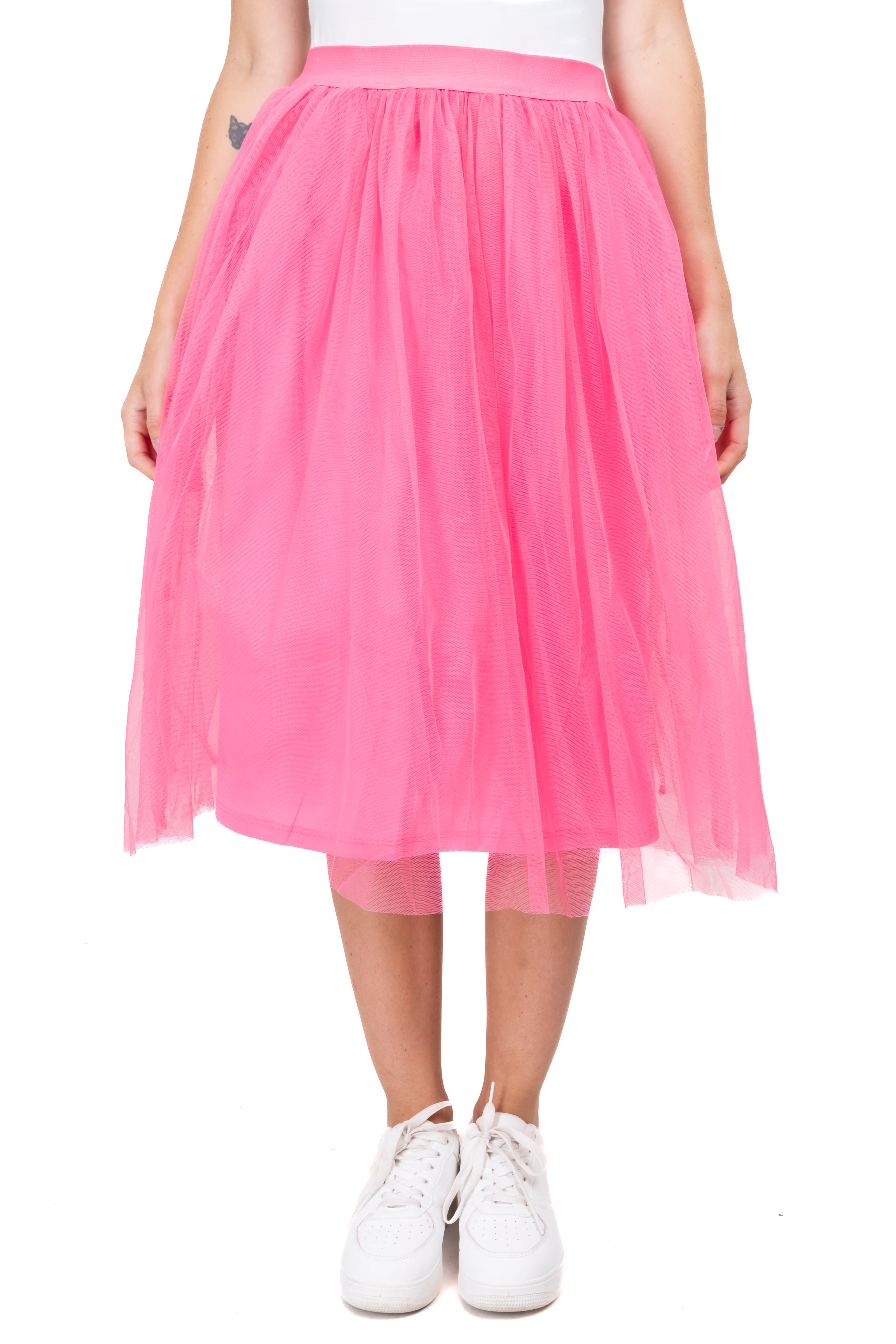 Midi skirt with smooth volume Fiusha