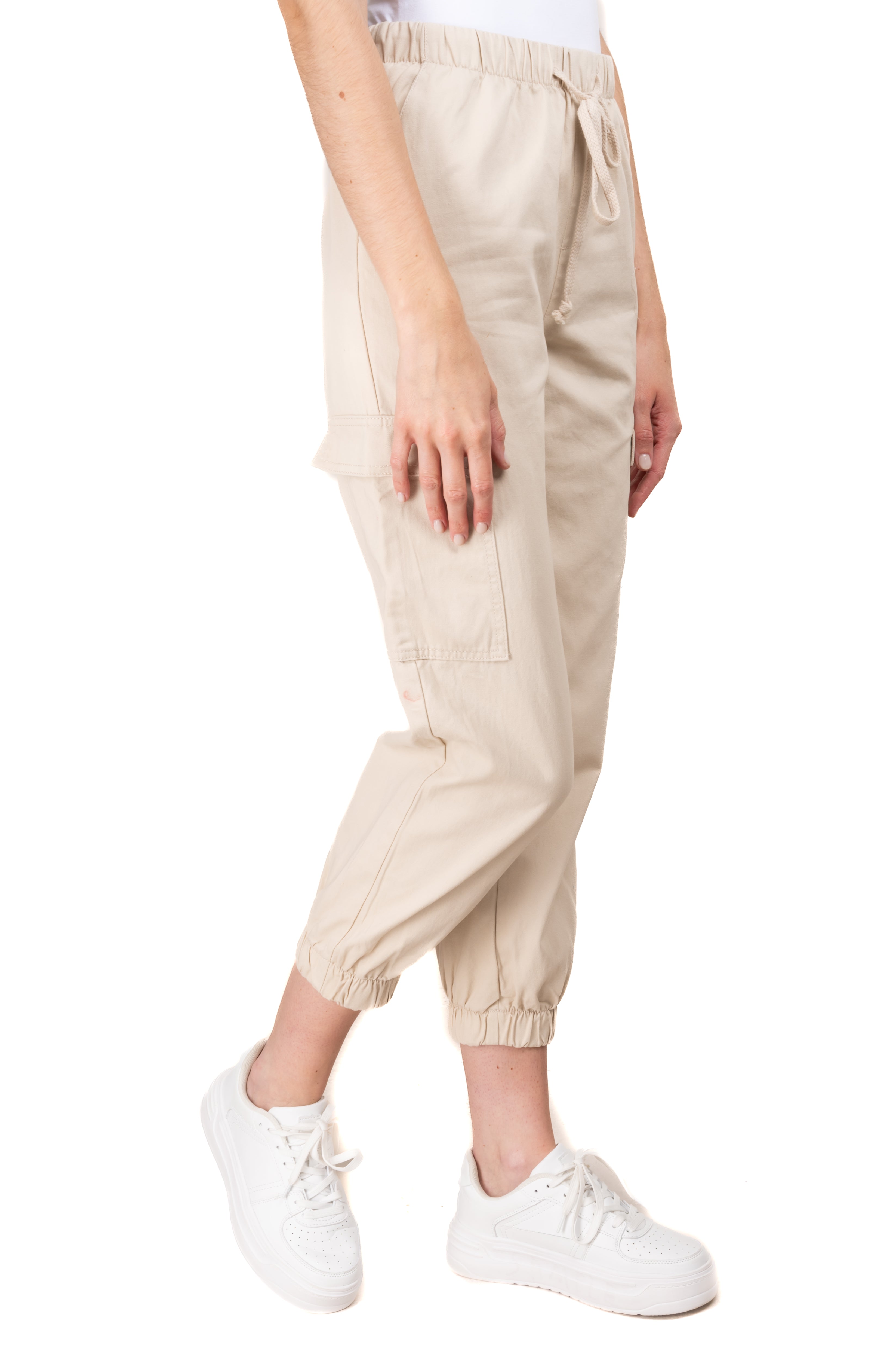 Jogger High Bags Waist Khaki