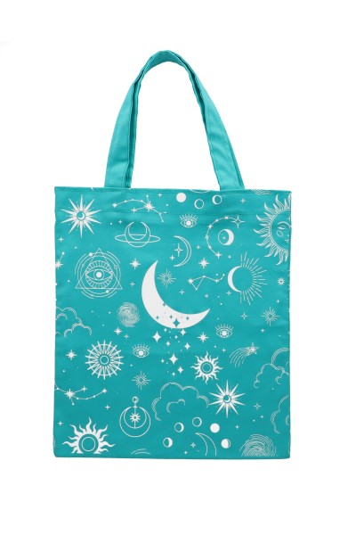 Bolsa Tote Estampado Astros AZUL