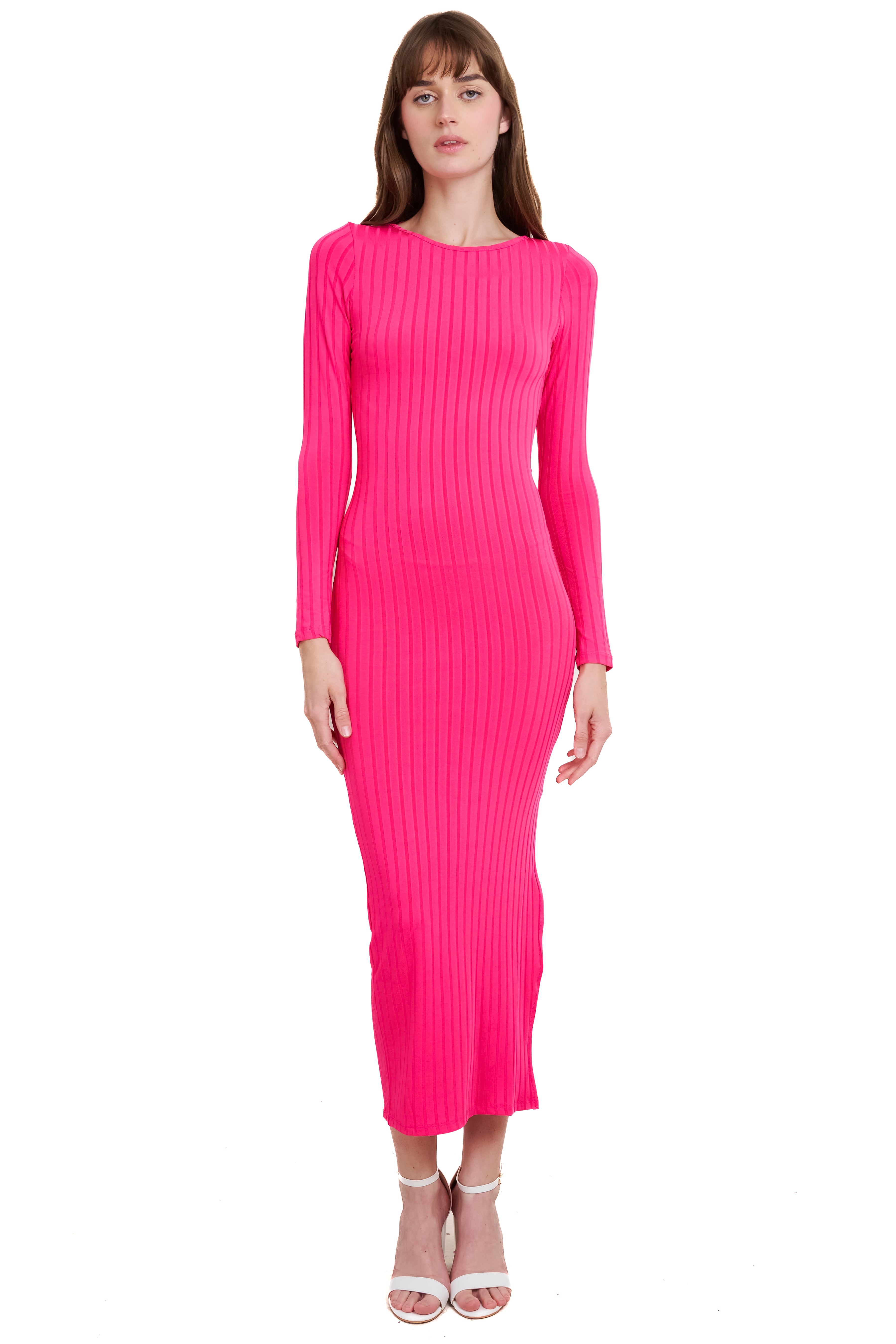 Long -sleeved bodycon dress Fiusha