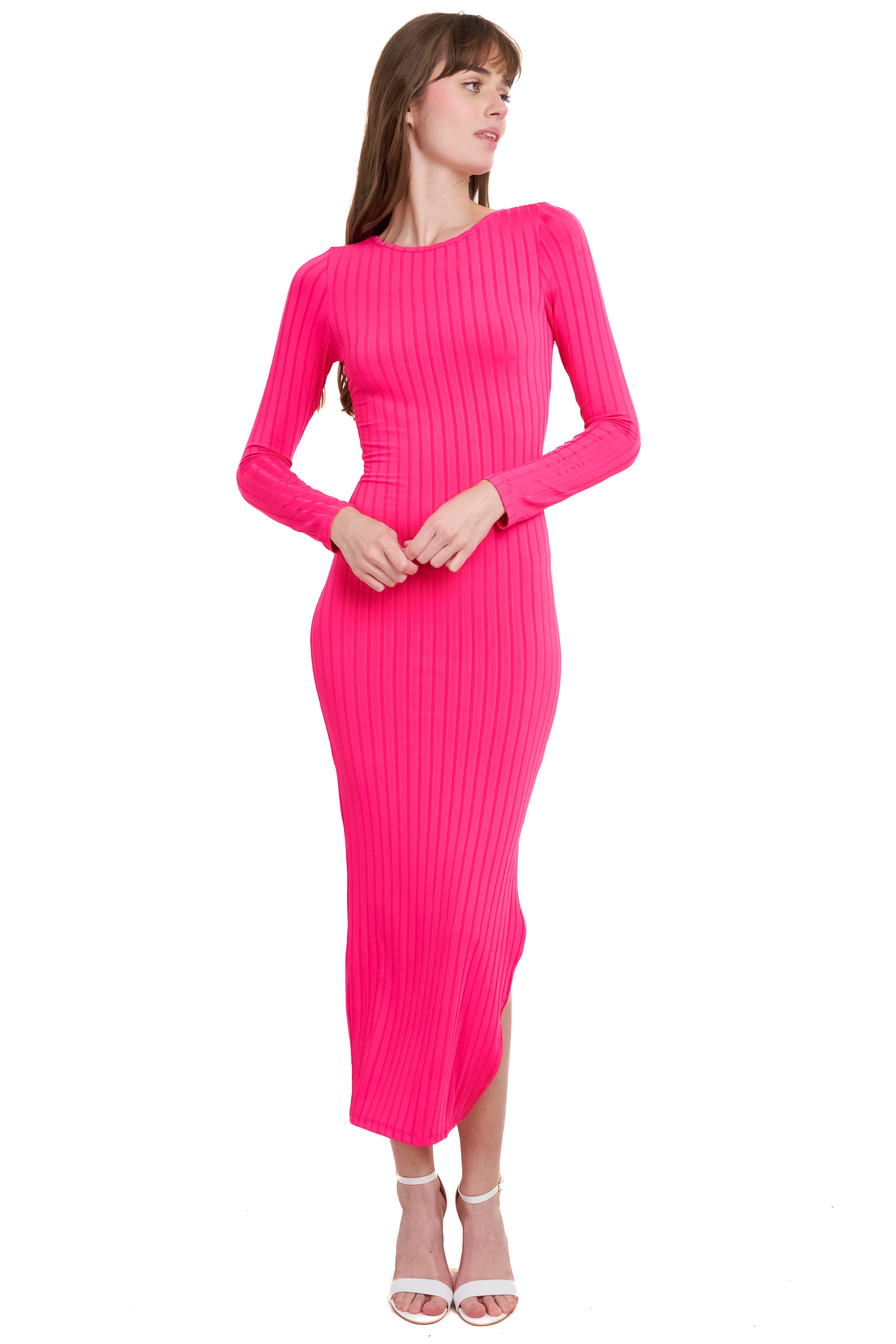 Long -sleeved bodycon dress Fiusha