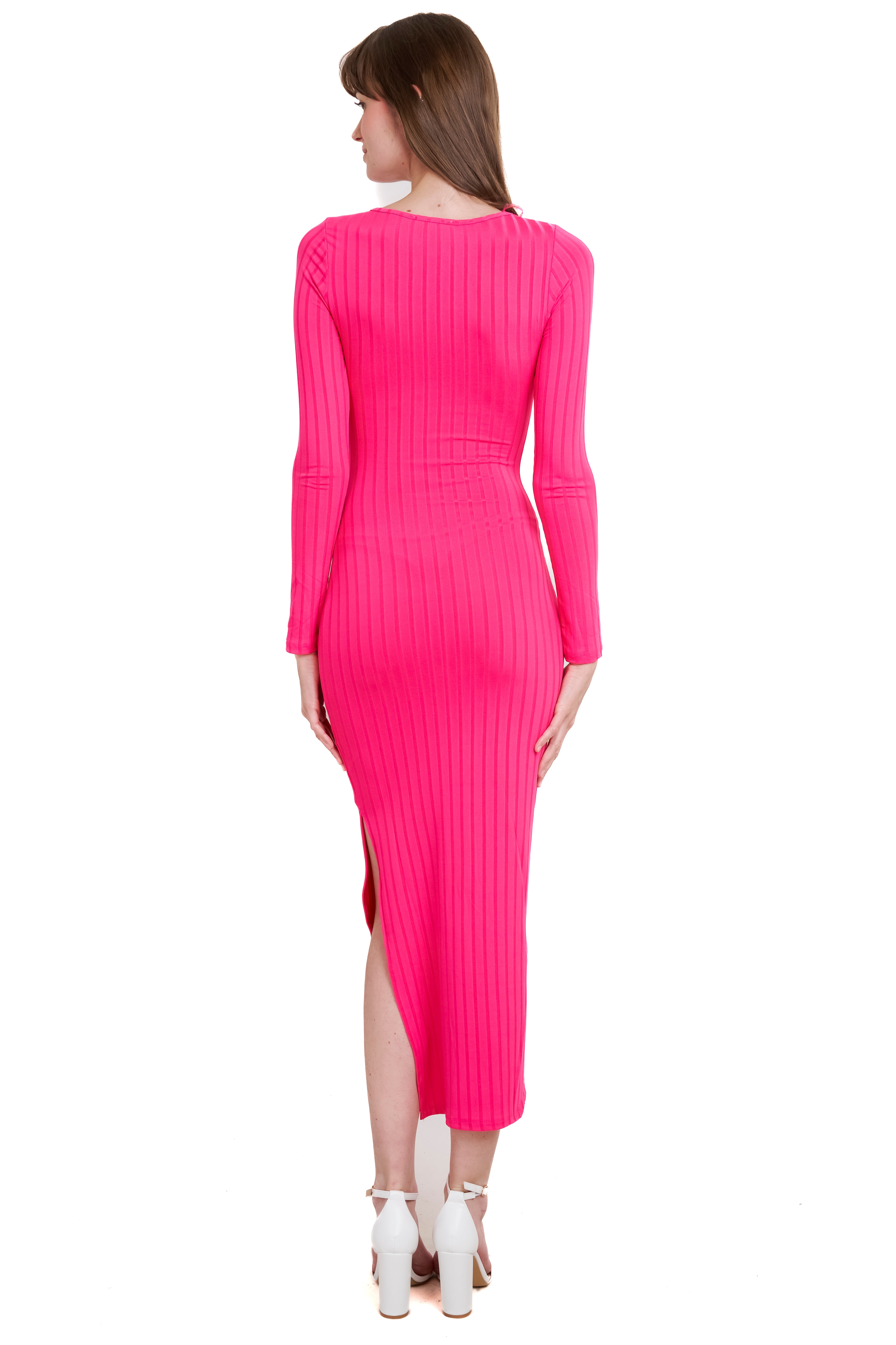 Long -sleeved bodycon dress Fiusha