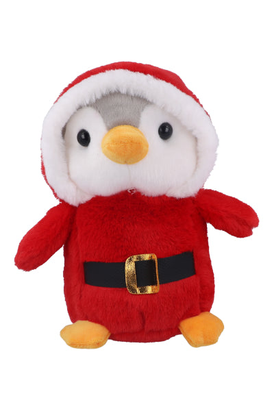 Santa Claus penguin stuffed RED