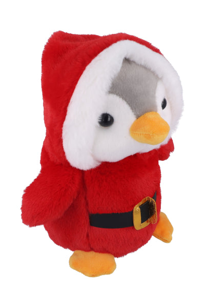 Santa Claus penguin stuffed RED