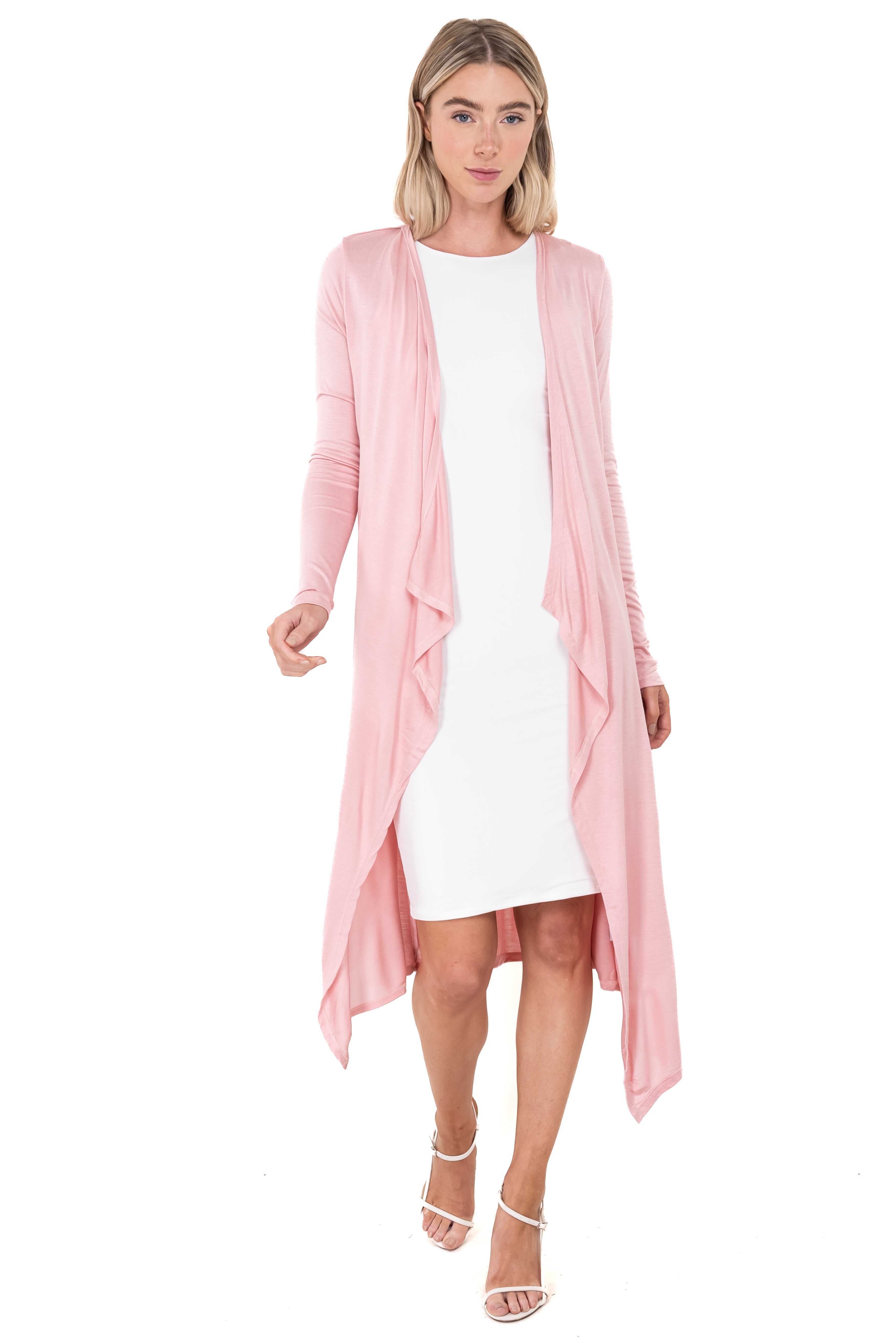 Cardigan Maxi Light Waterfall PINK