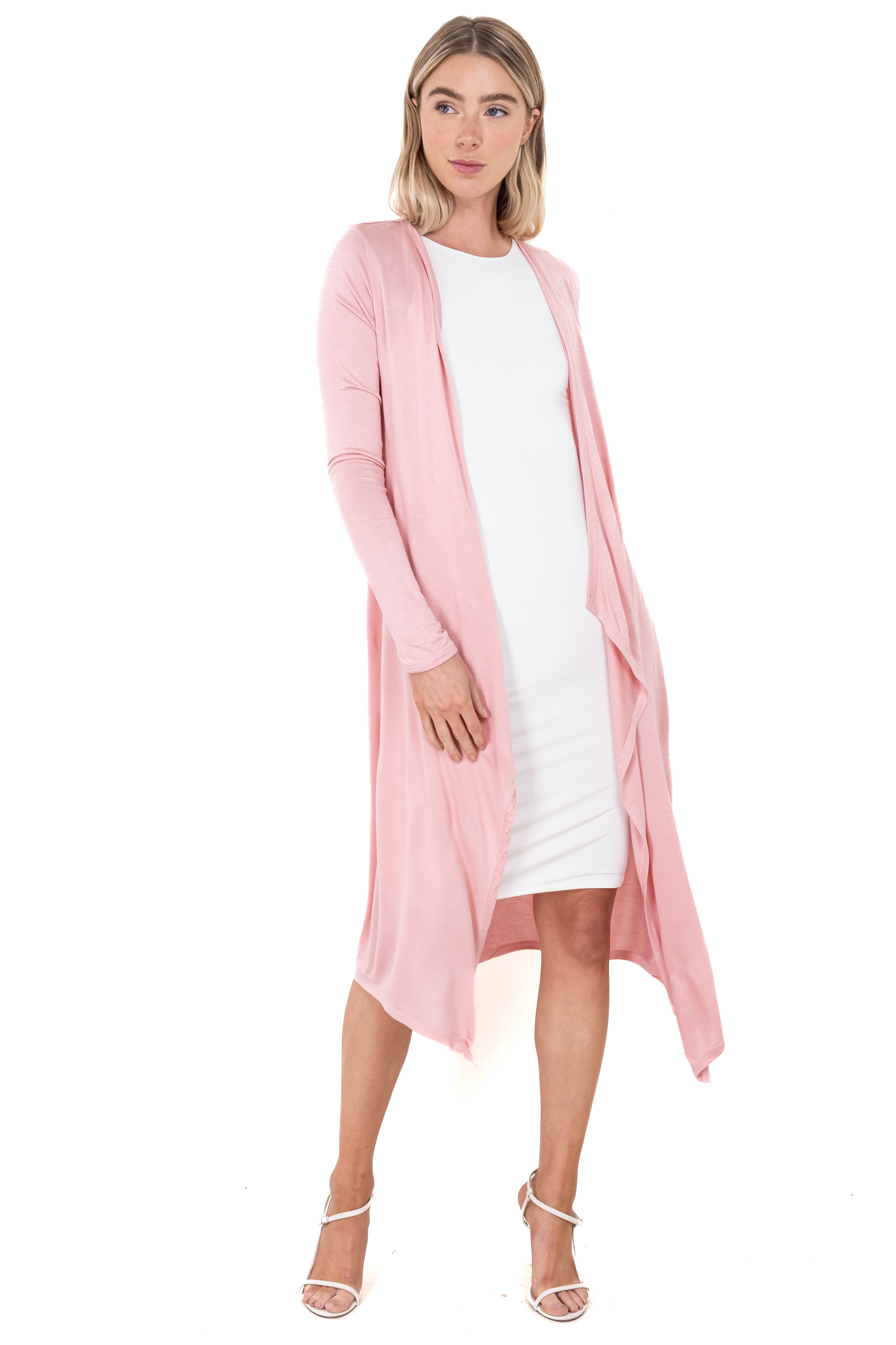 Cardigan Maxi Light Waterfall PINK