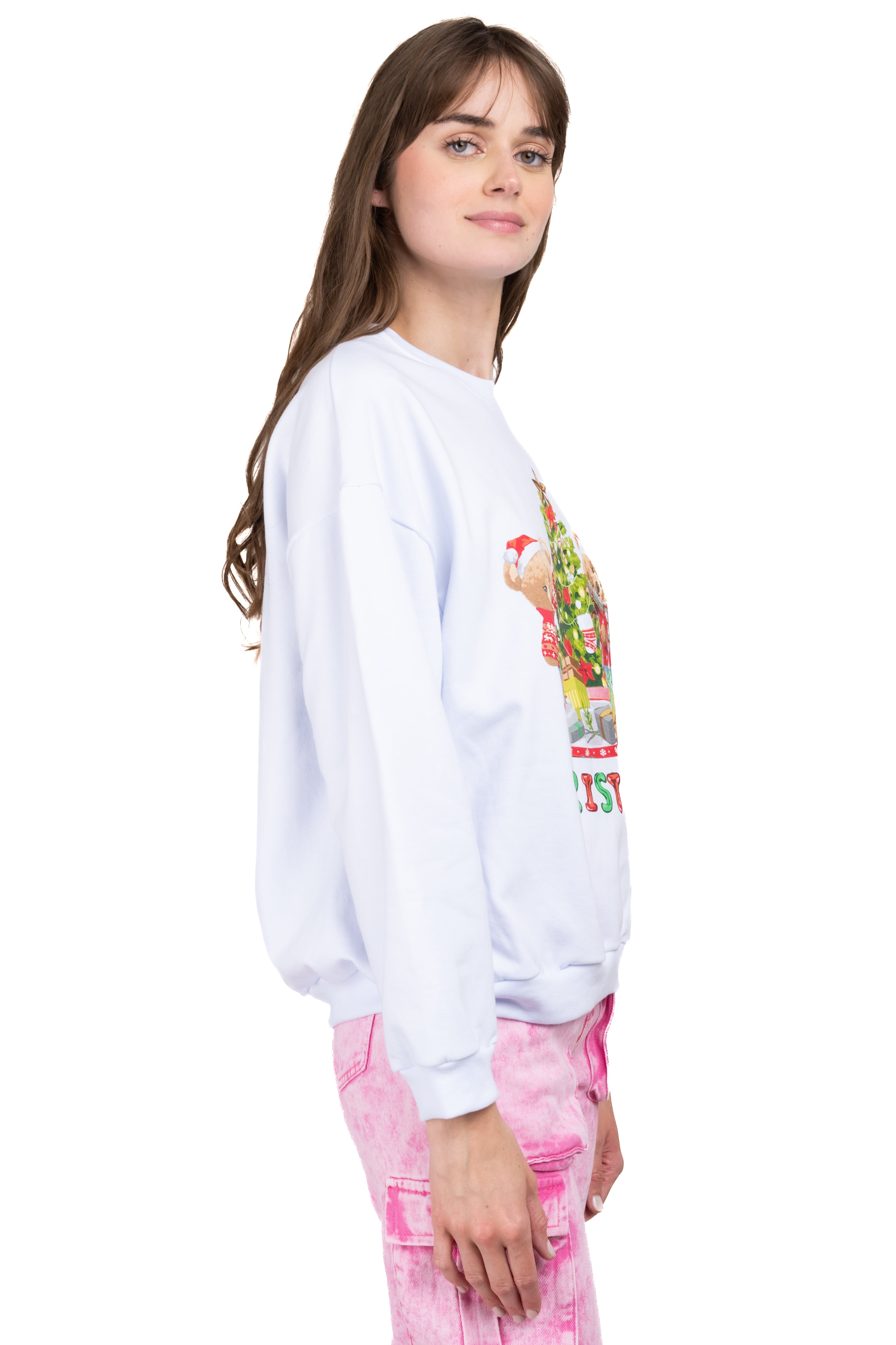 Sudadera ositos navideños BLANCO COMBO