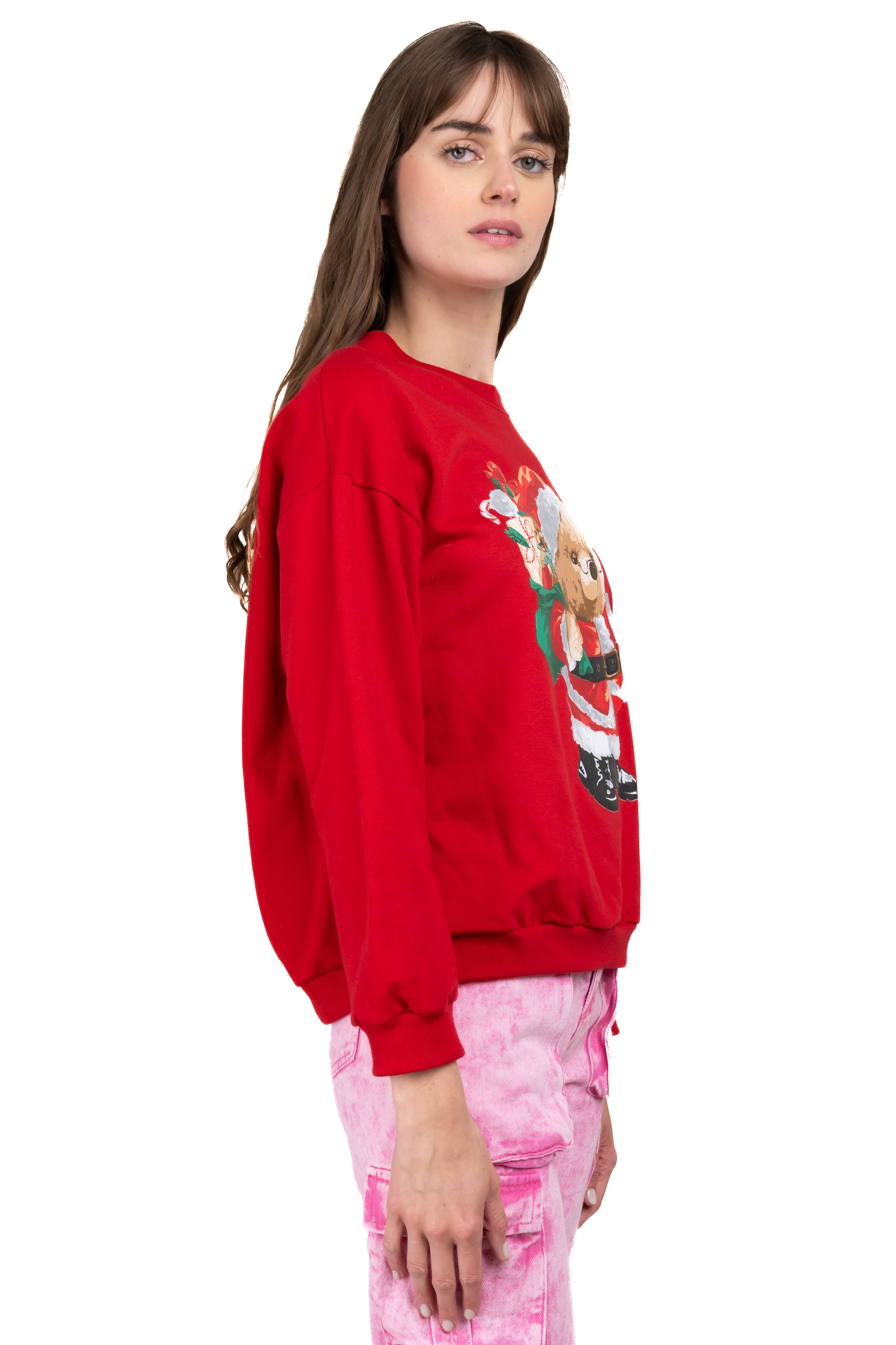 Sudadera osito Santa Claus ROJO COMBO