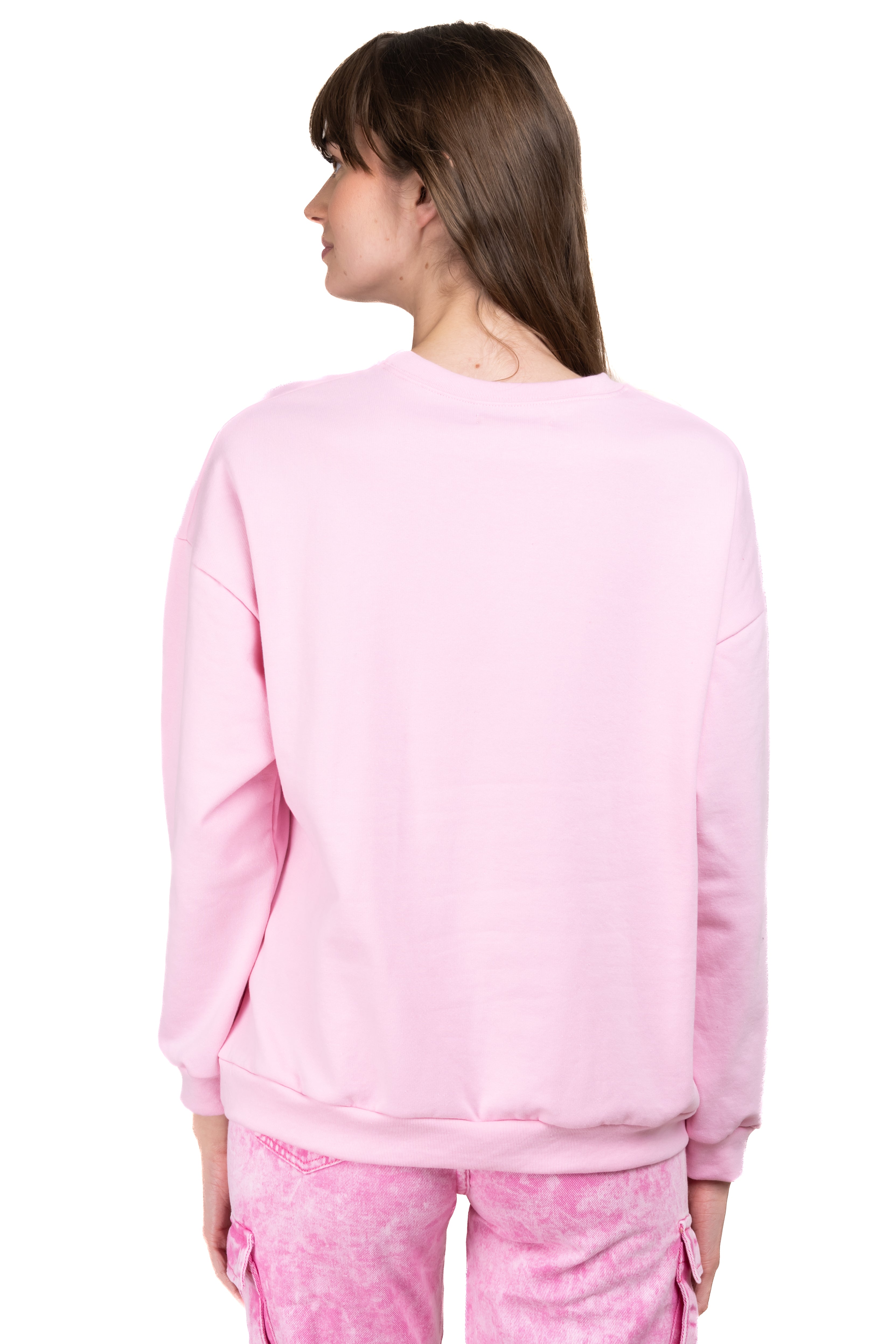 Sudadera cerrada estampada ROSA COMBO