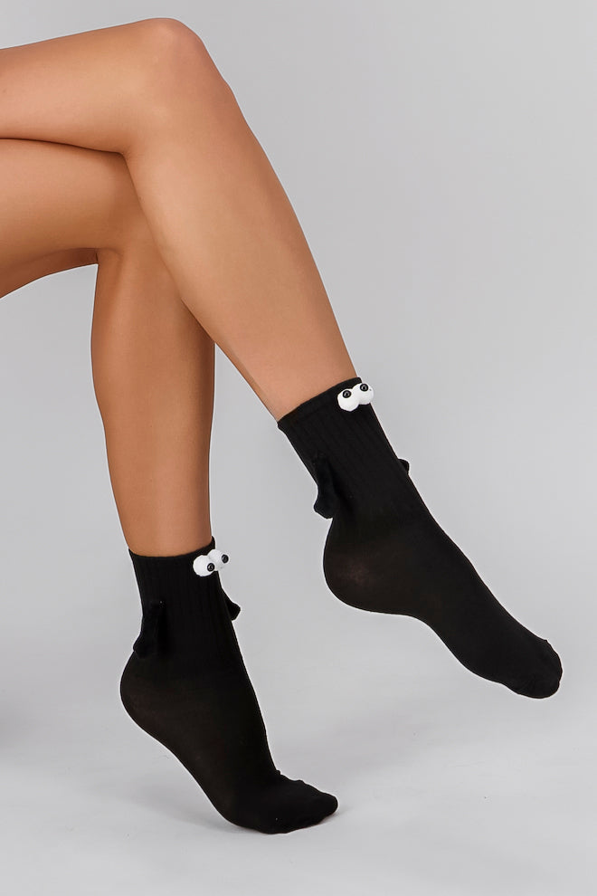 IMAN OLD Socks BLACK