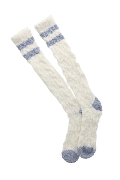 Sock 2 Woven stripes BLUE