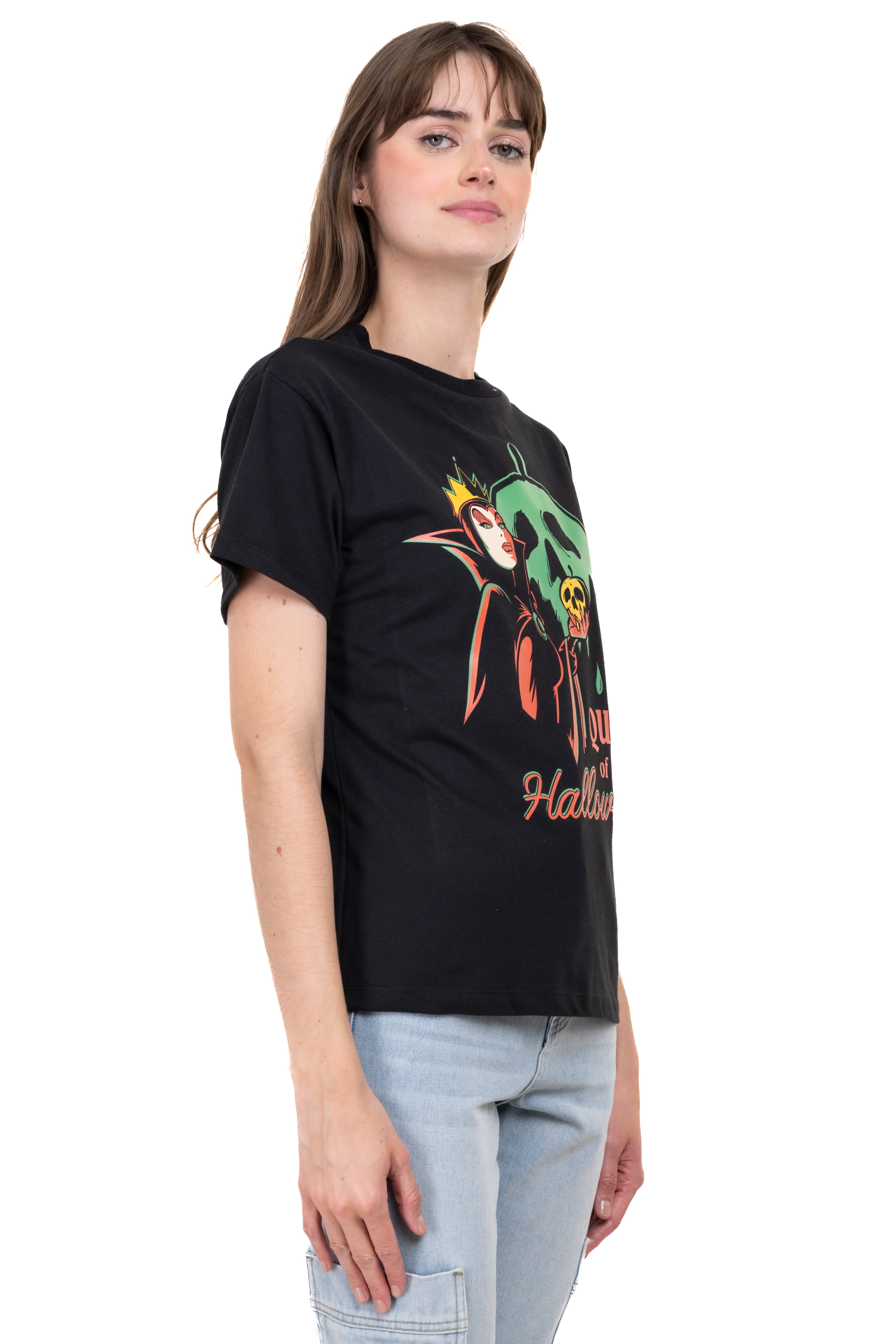 Playera manga corta estampada NEGRO COMBO