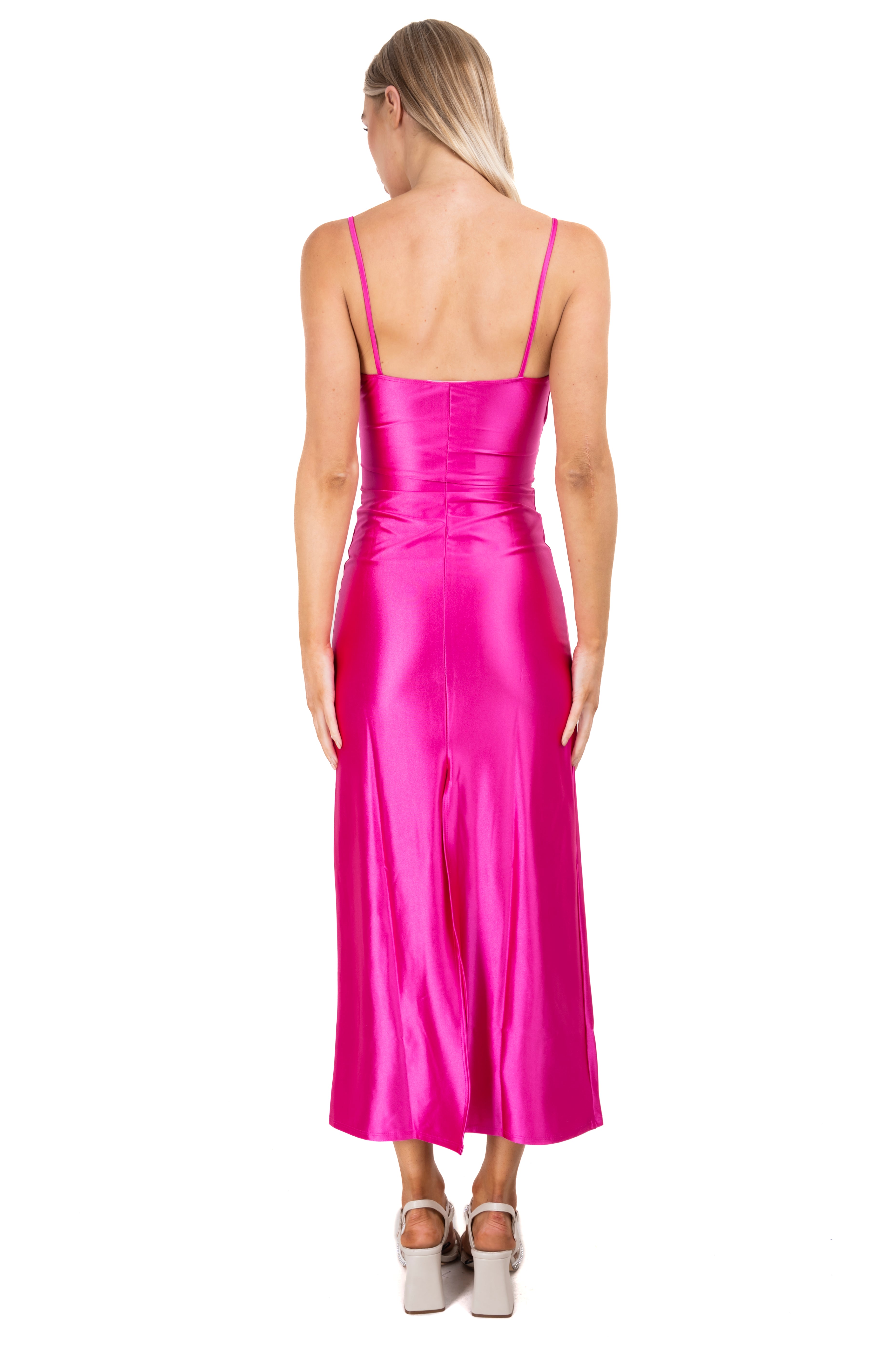 Vestido maxi escote nudo FIUSHA