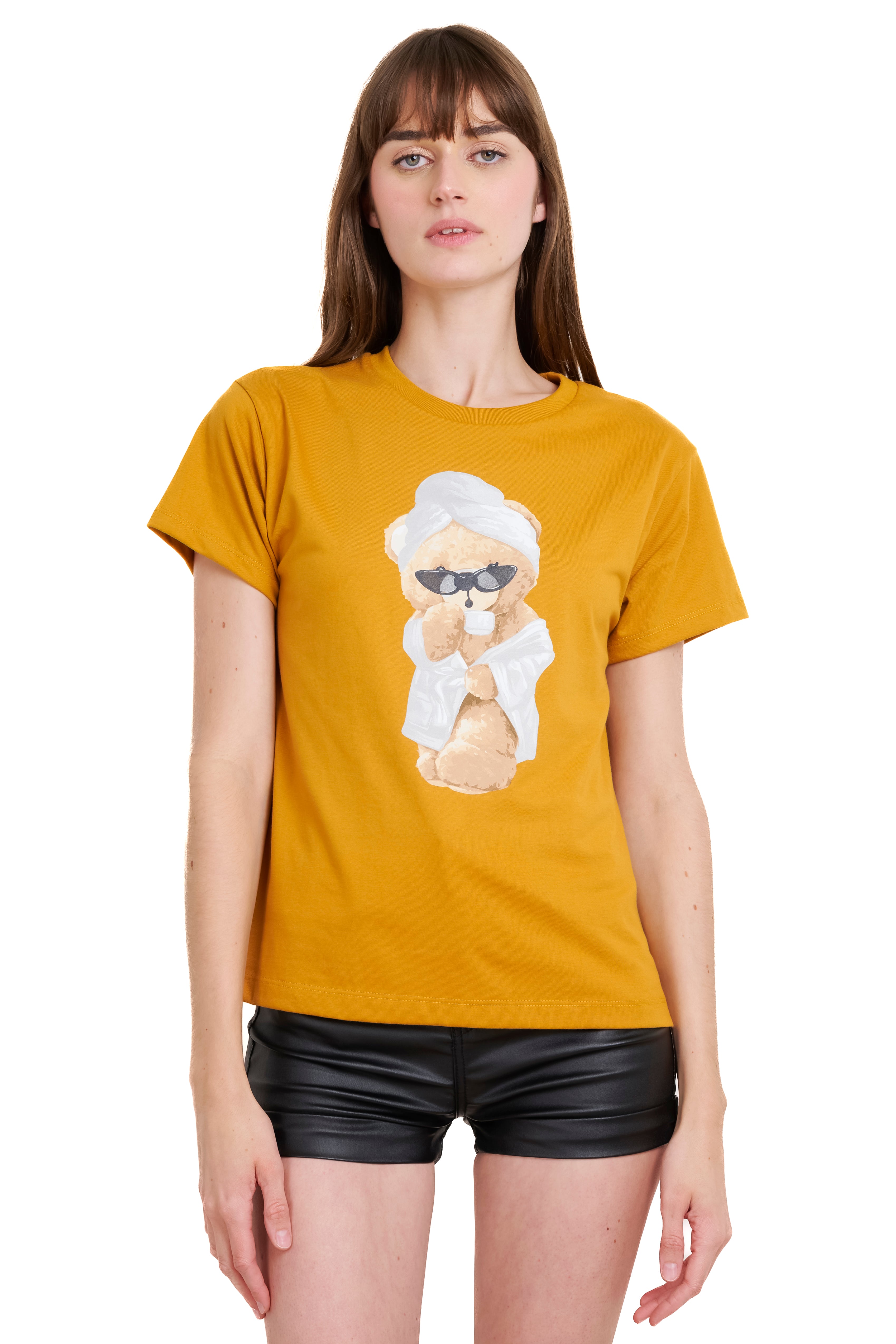 Short manga beast beach t -shirt GOLD