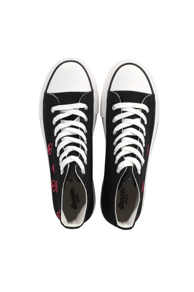 Tenis canvas Peace & Love NEGRO