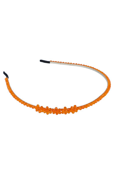 Thin headband flowers flowers ORANGE