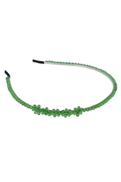 Thin headband flowers flowers GREEN