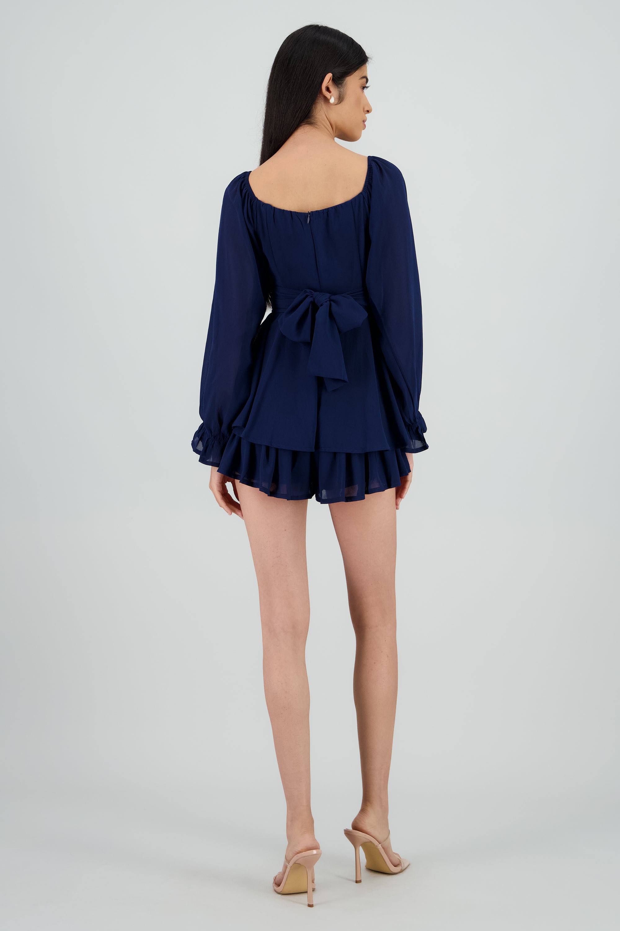 Romper mini manga larga mesh MARINO