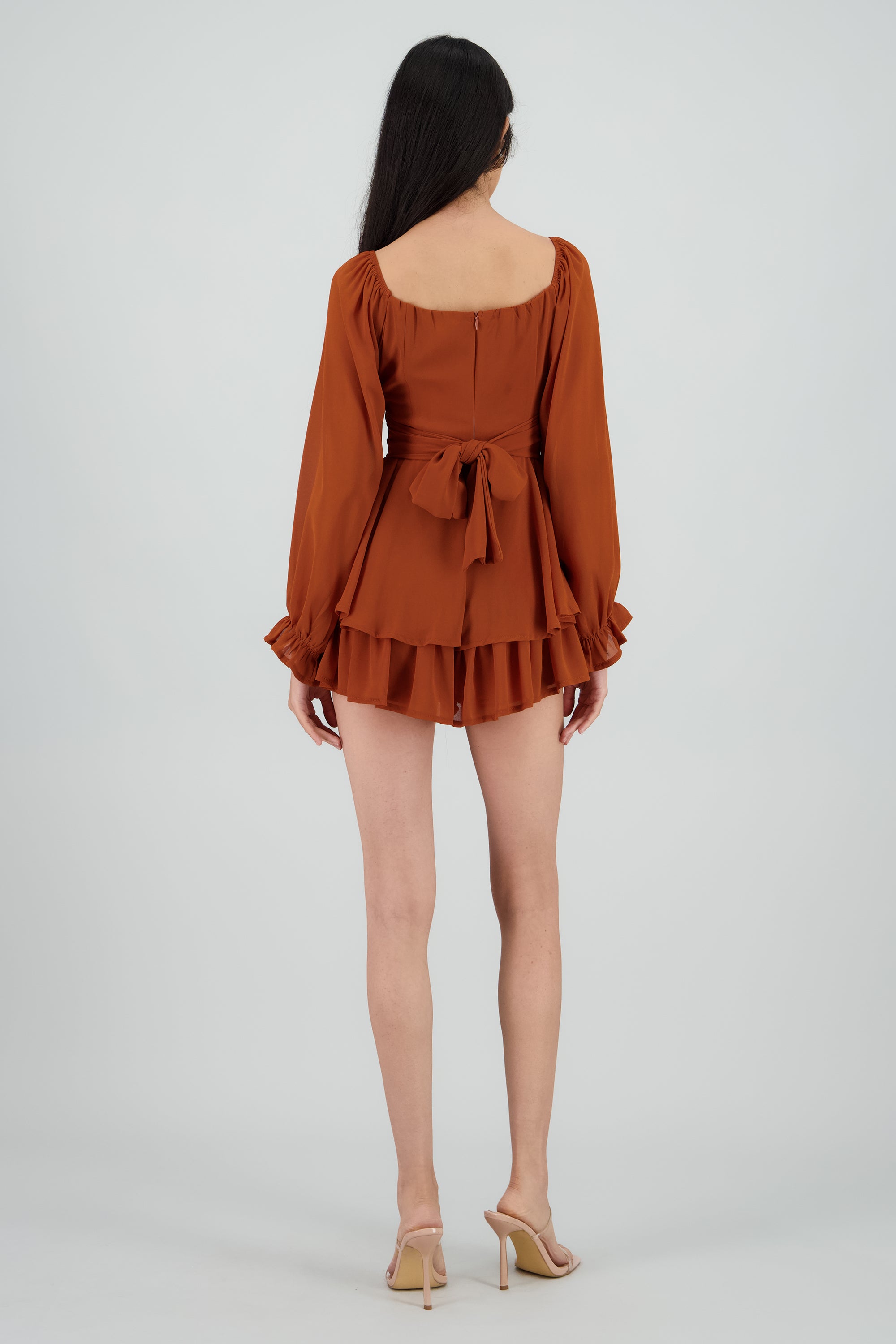 Romper mini manga larga mesh CAMELLO