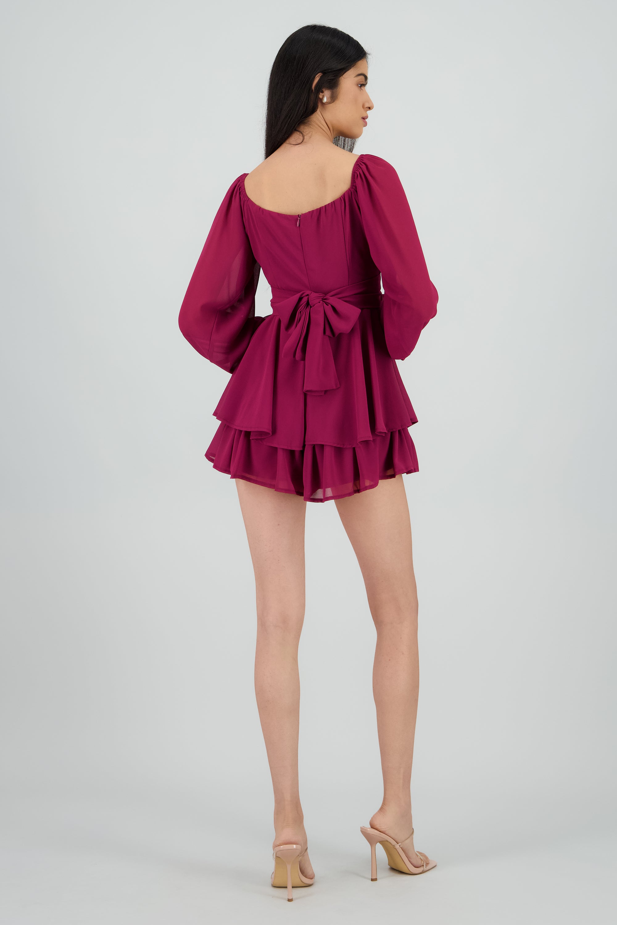 Romper mini manga larga mesh VINO