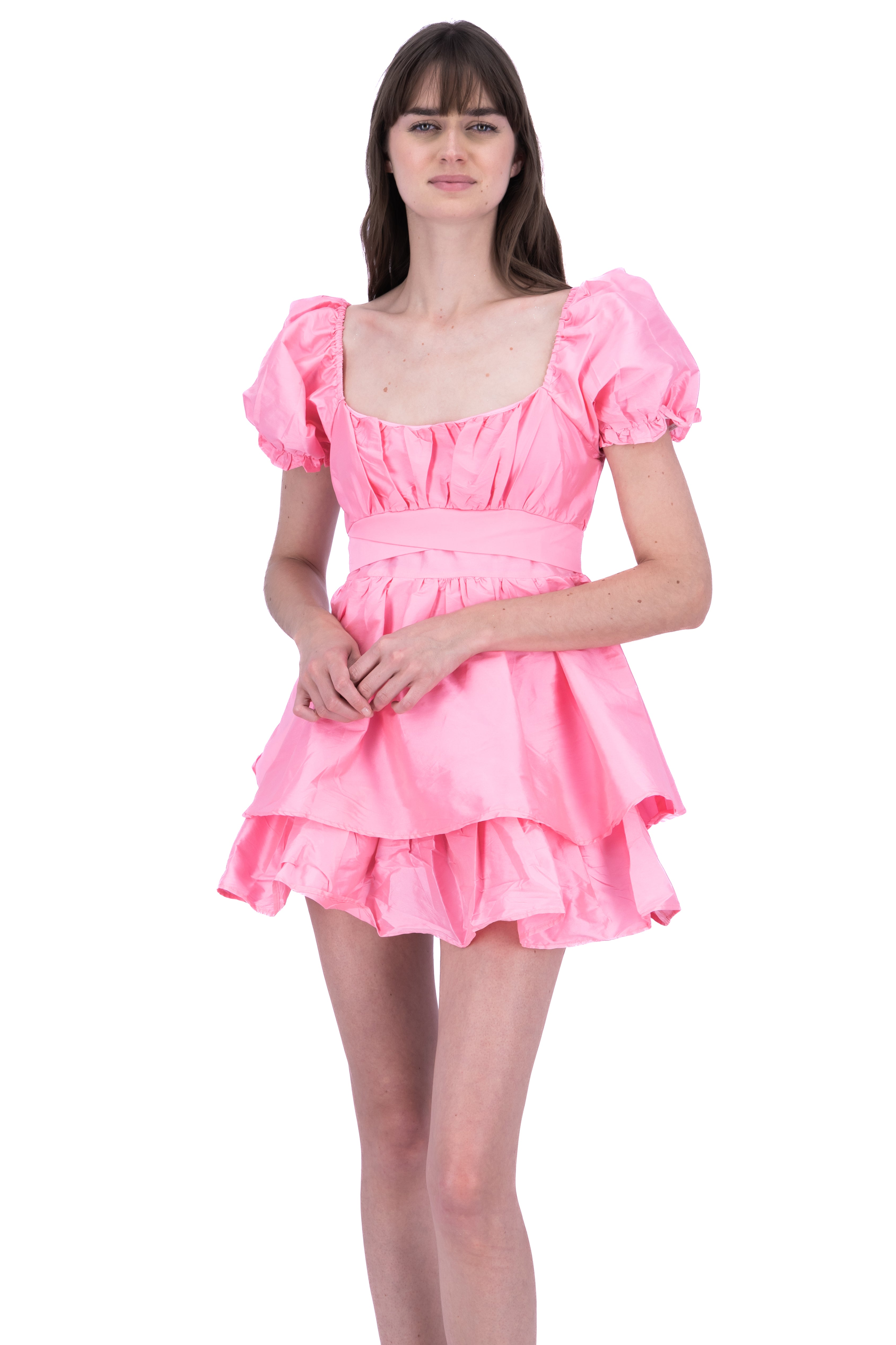 Vestido olanes liso ROSA