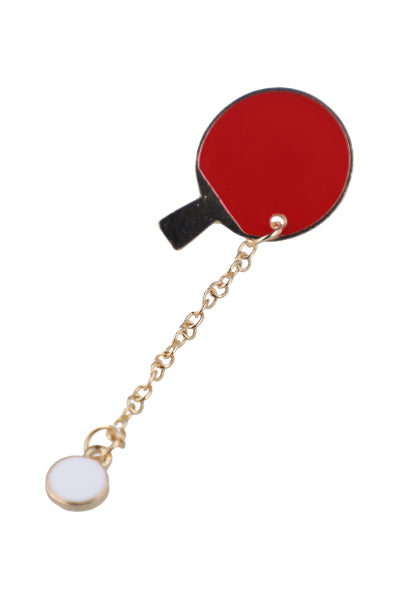 PIN RAQUETA PELOTA PINGPONG ROJO