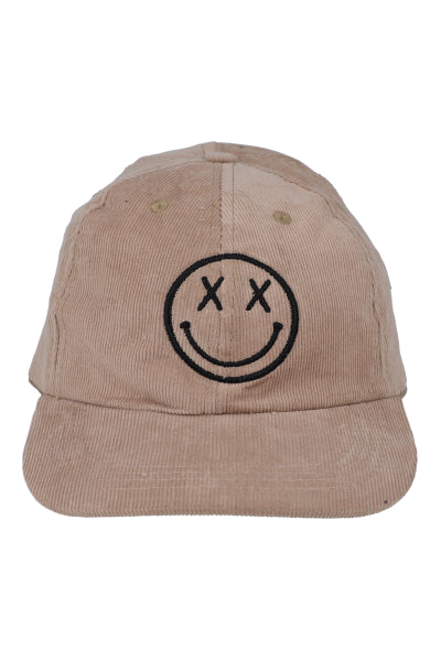 Gorra pana bordado carita feliz KHAKI