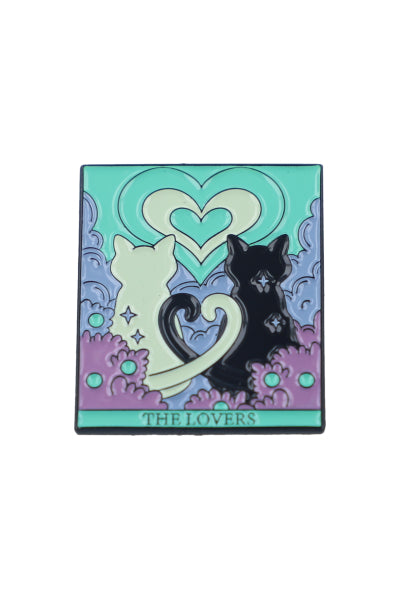 Metallic Pin Cat letter BLUE