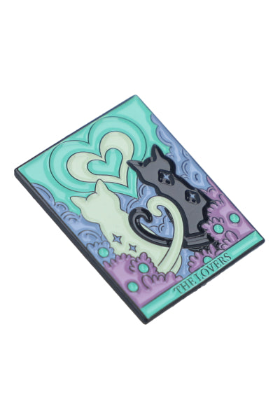 Metallic Pin Cat letter BLUE