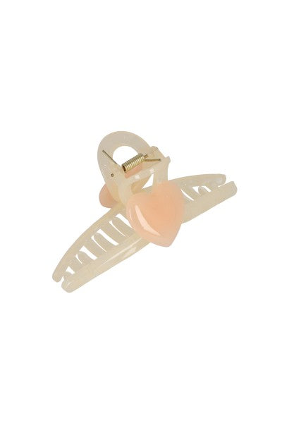 Maxi elongated heart clamp BEIGE