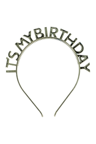 Thin Birthday headband GOLD