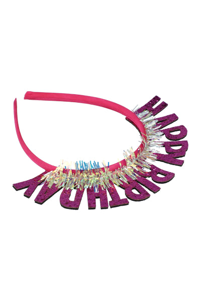 Thin diadem Birthday Glitter Fiusha