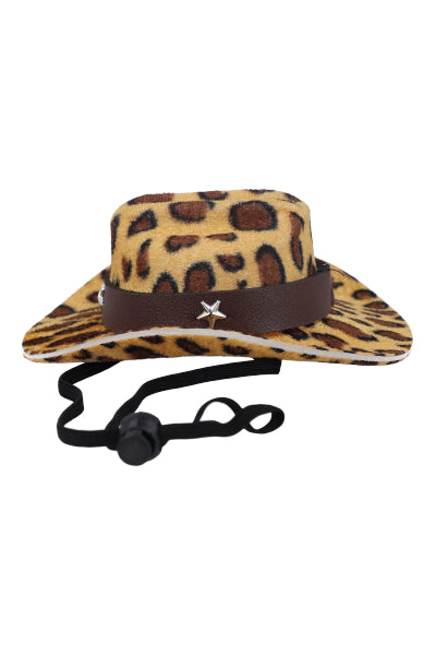 Sombrero Mascota Print Leopardo CAFE