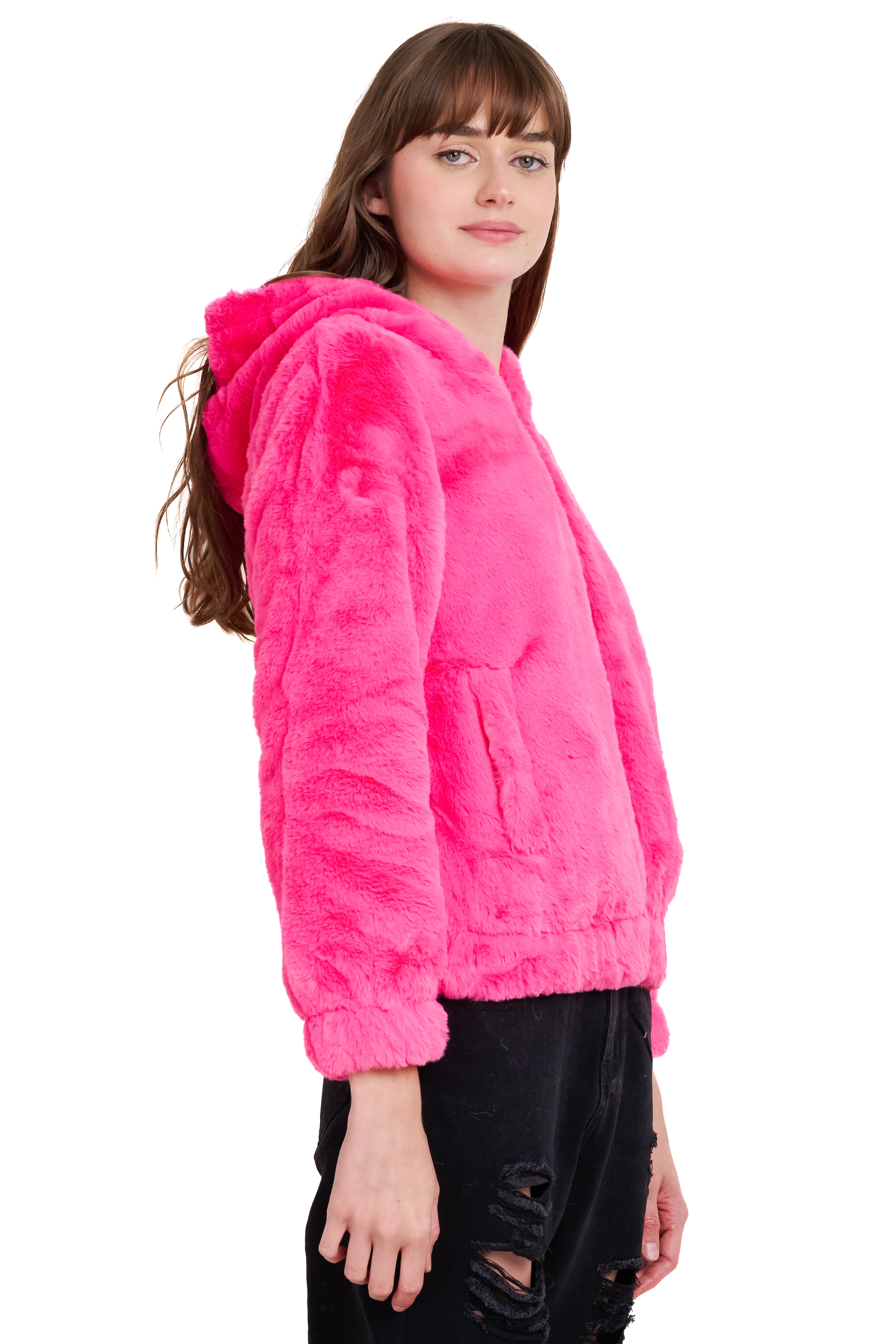 Peluche jacket Detail closure Fiusha