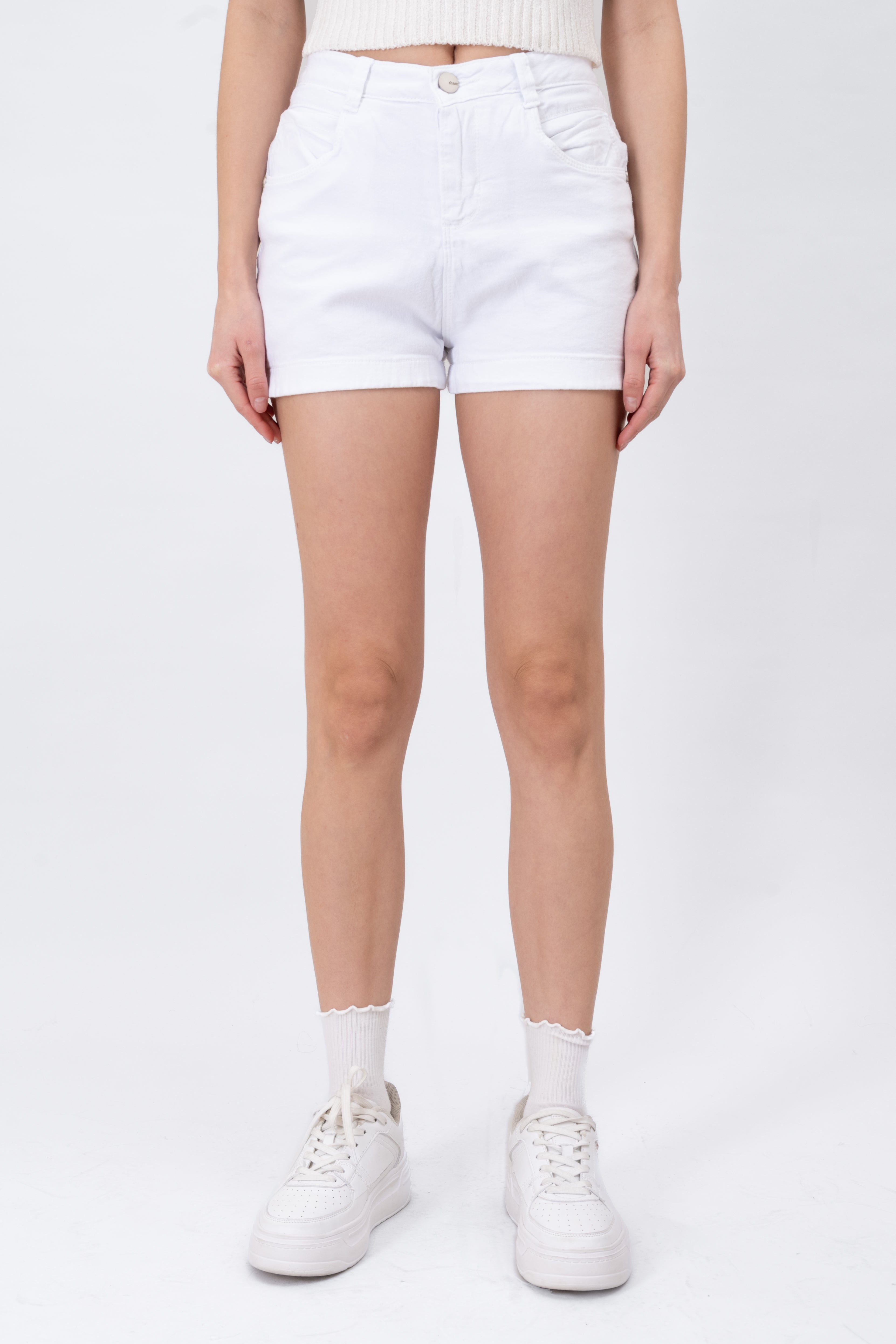 SHORTA SLOT SLAY WHITE